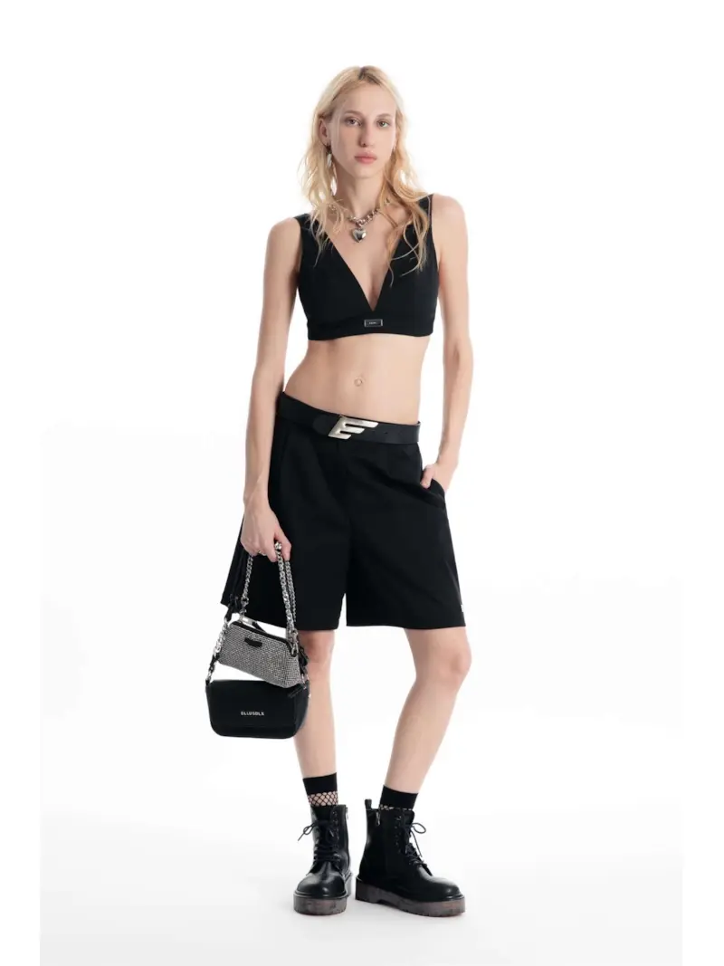 Bermuda Albi Basket Preto
