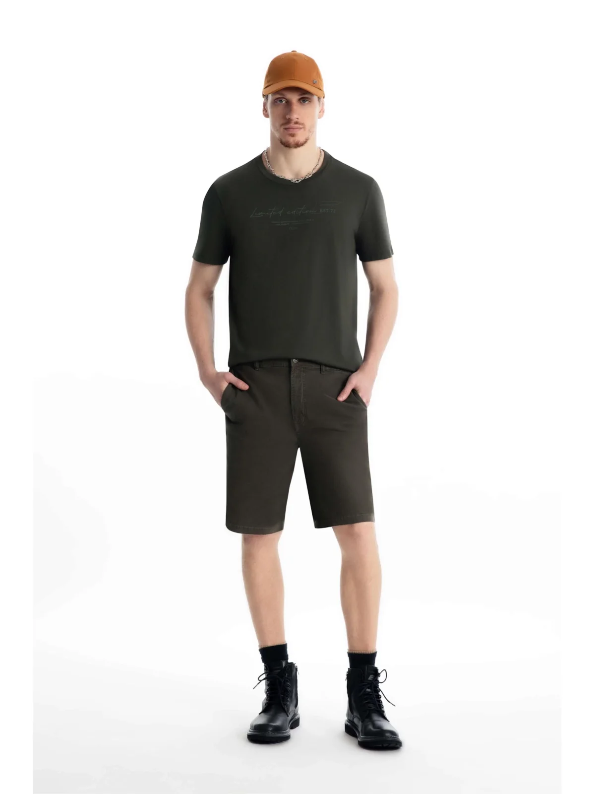 Bermuda Color Twill Power Verde Escuro — imagem 1