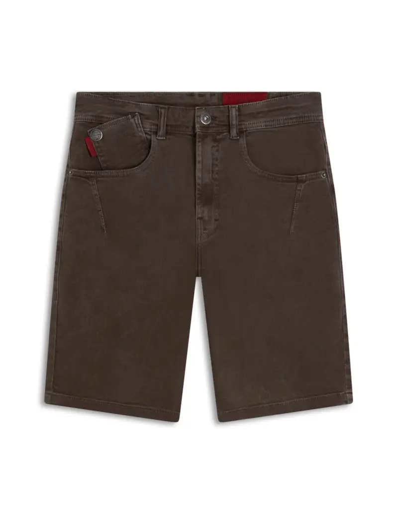 Bermuda Color Twill Power Rock Marrom Escuro
