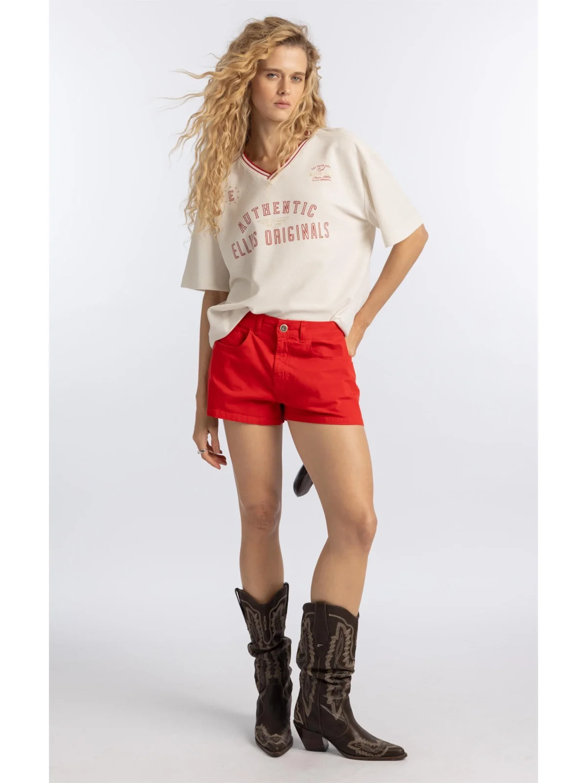 Bermuda Color Chloe Vermelho — imagem 1