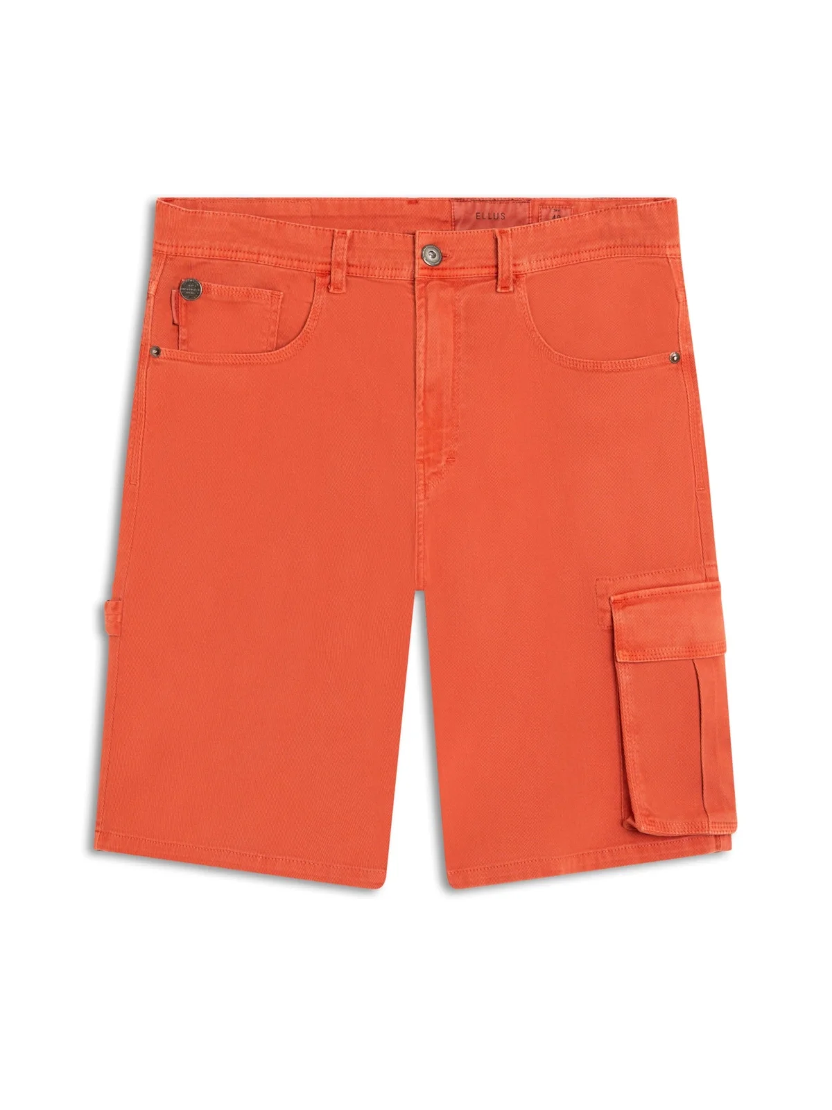 Bermuda Cotton Sarja Diagonal Rock Laranja — imagem 1