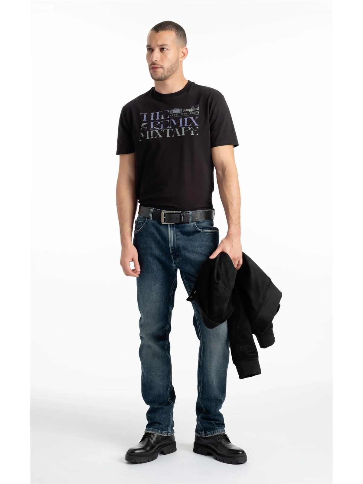 Blue Cross (Slim) 5 Pockets Lav.Escuro C/Matiz — imagem 1