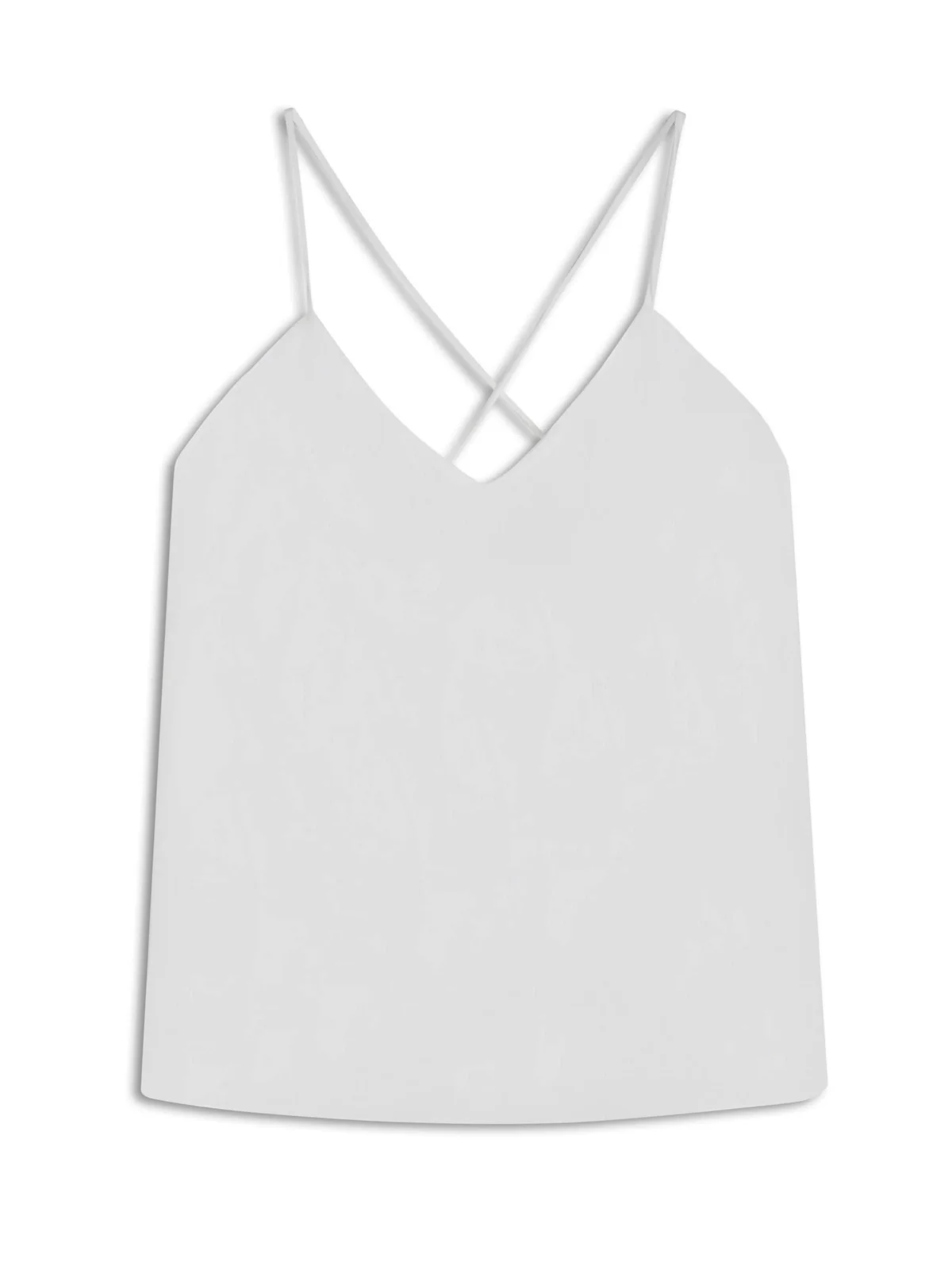 Blusa Acetinada Sleeveless Adjustment Branco — imagem 1