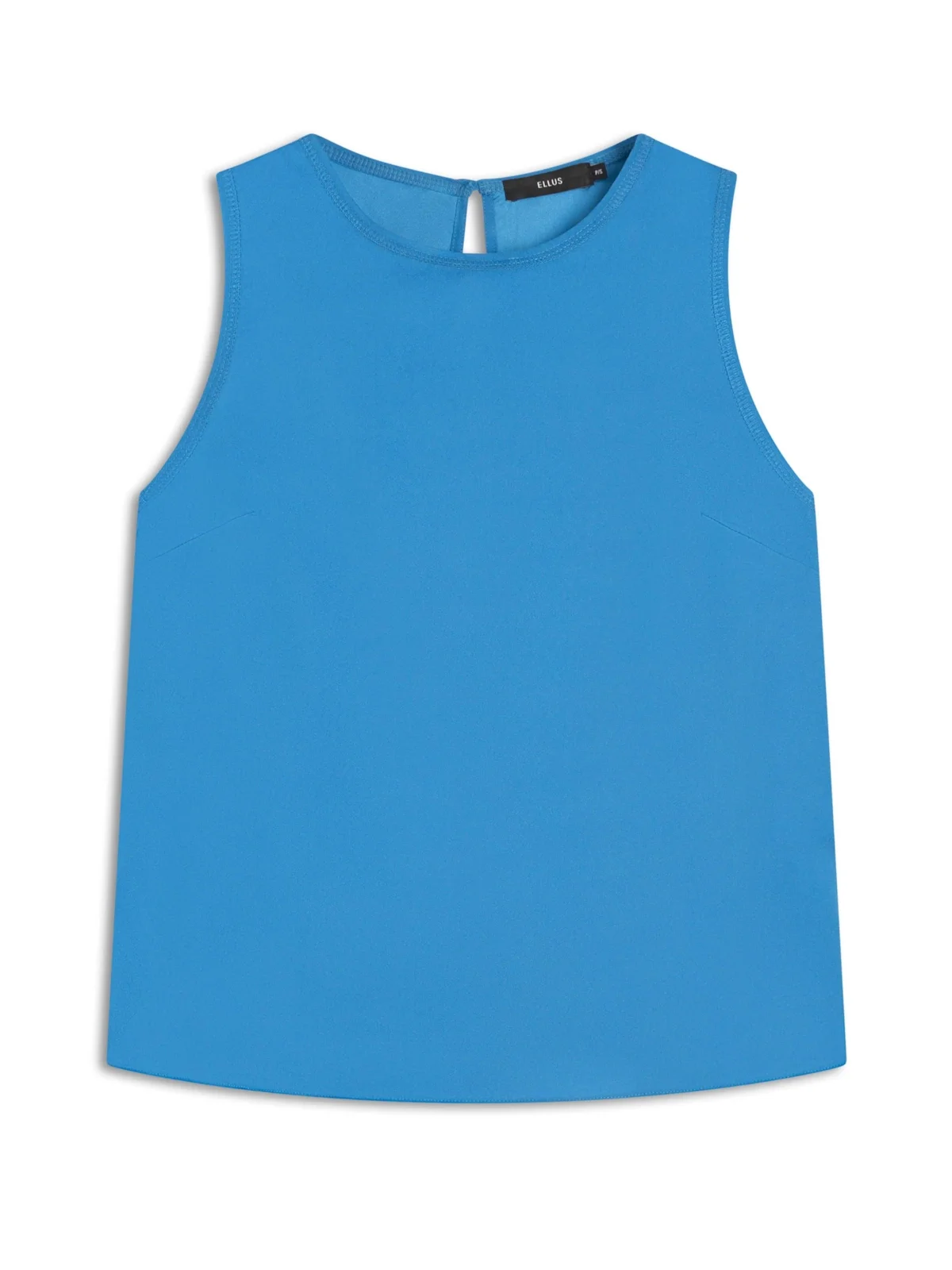 Blusa Acetinada Sleeveless Azul Bic — imagem 1