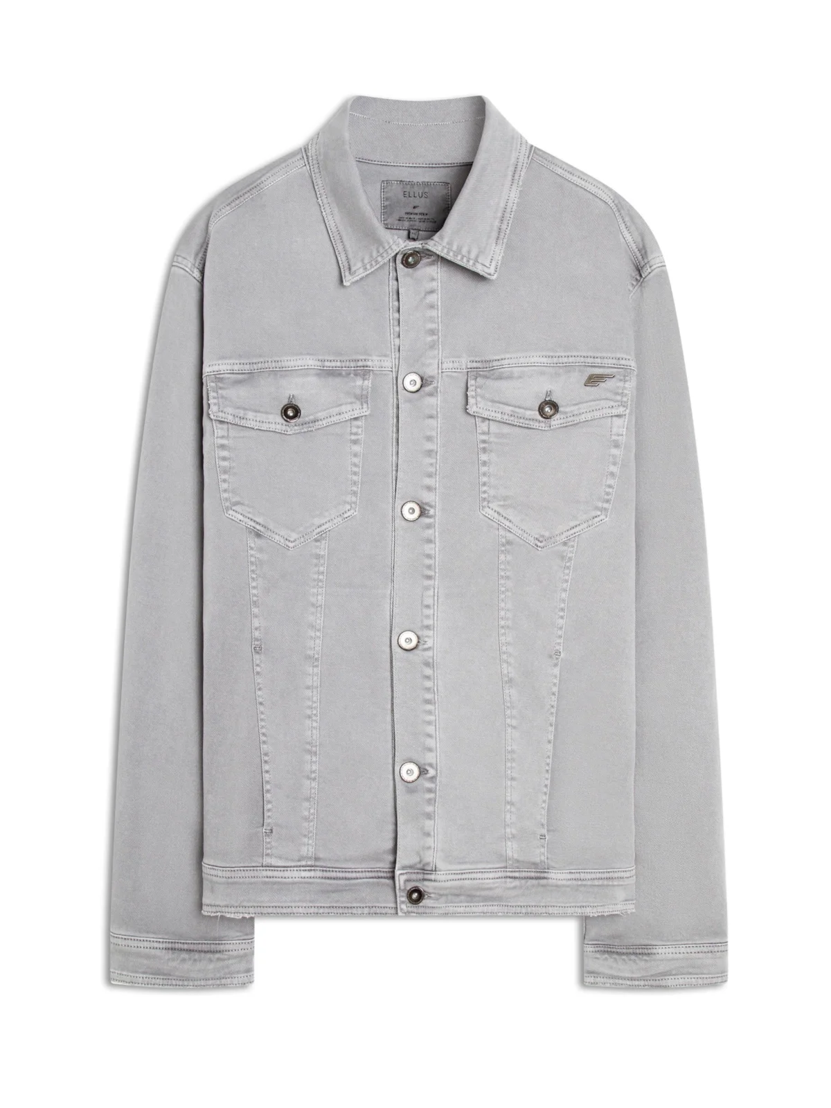 Jaqueta Vintage Denim Color Cinza — imagem 1