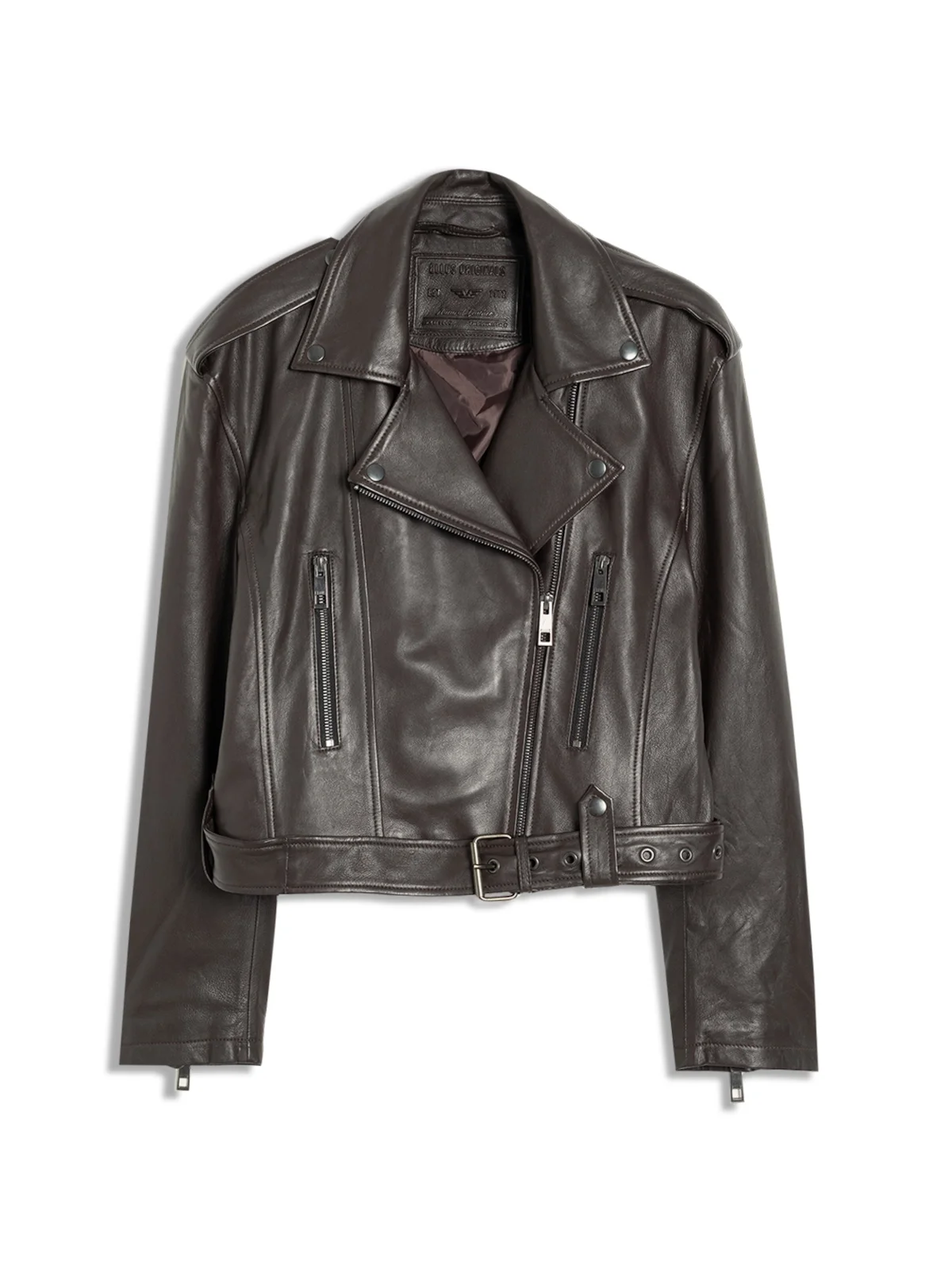 Natural Leather Perfecto Dark Brown — imagem 1