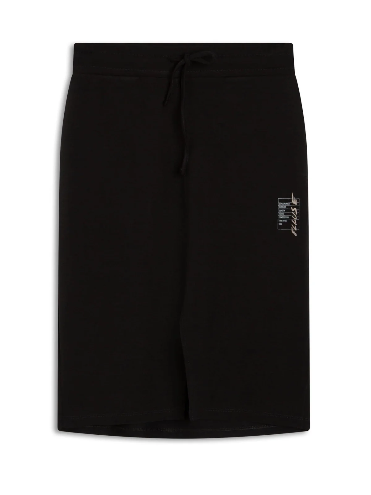 Saia Fleece Jersey Ellus Label Mid Preto — imagem 1