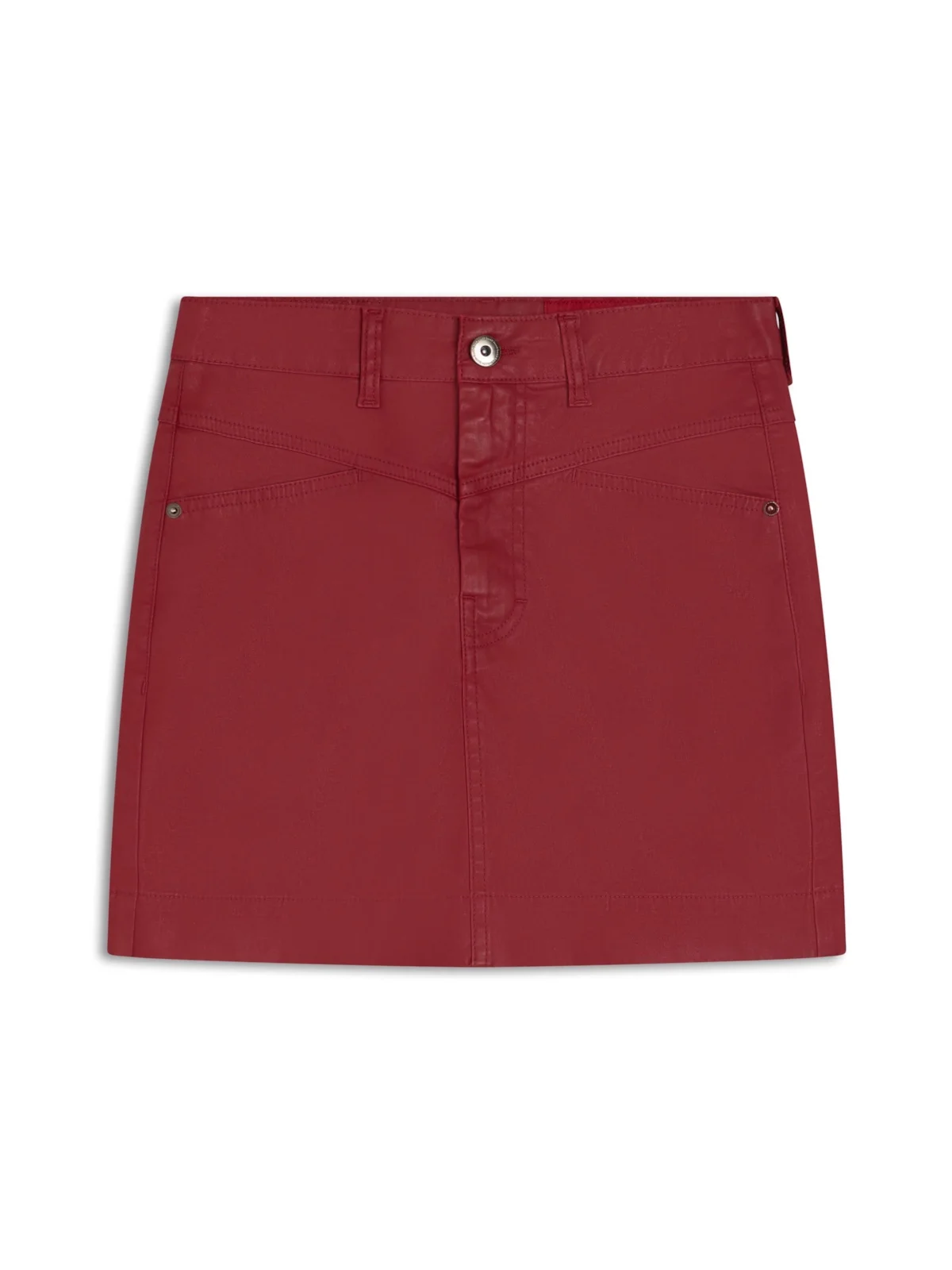 Saia Leather Denim Zoe Magenta — imagem 1