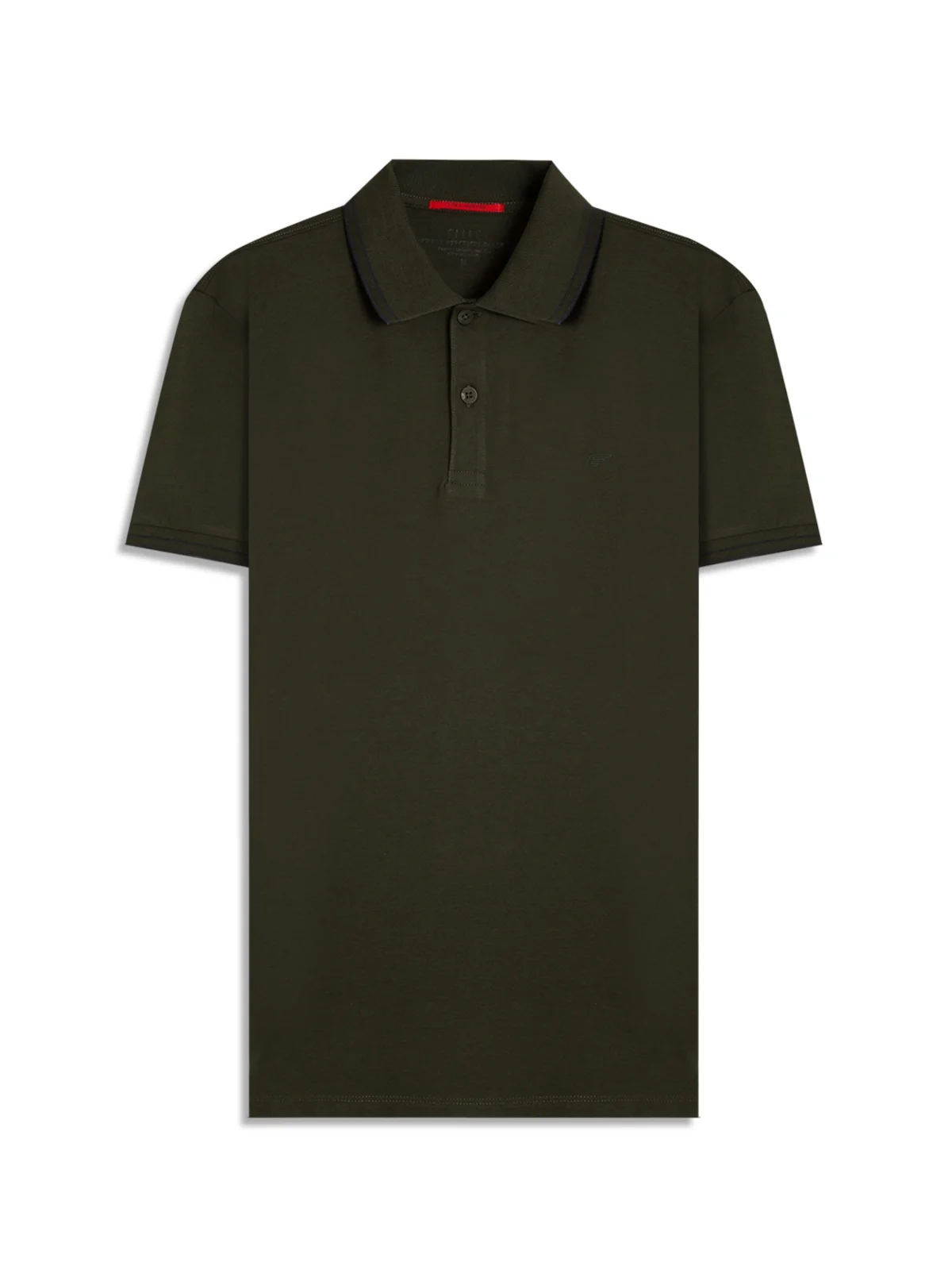 Polo Pima Easa Outline Classic Mc Verde Militar — imagem 1