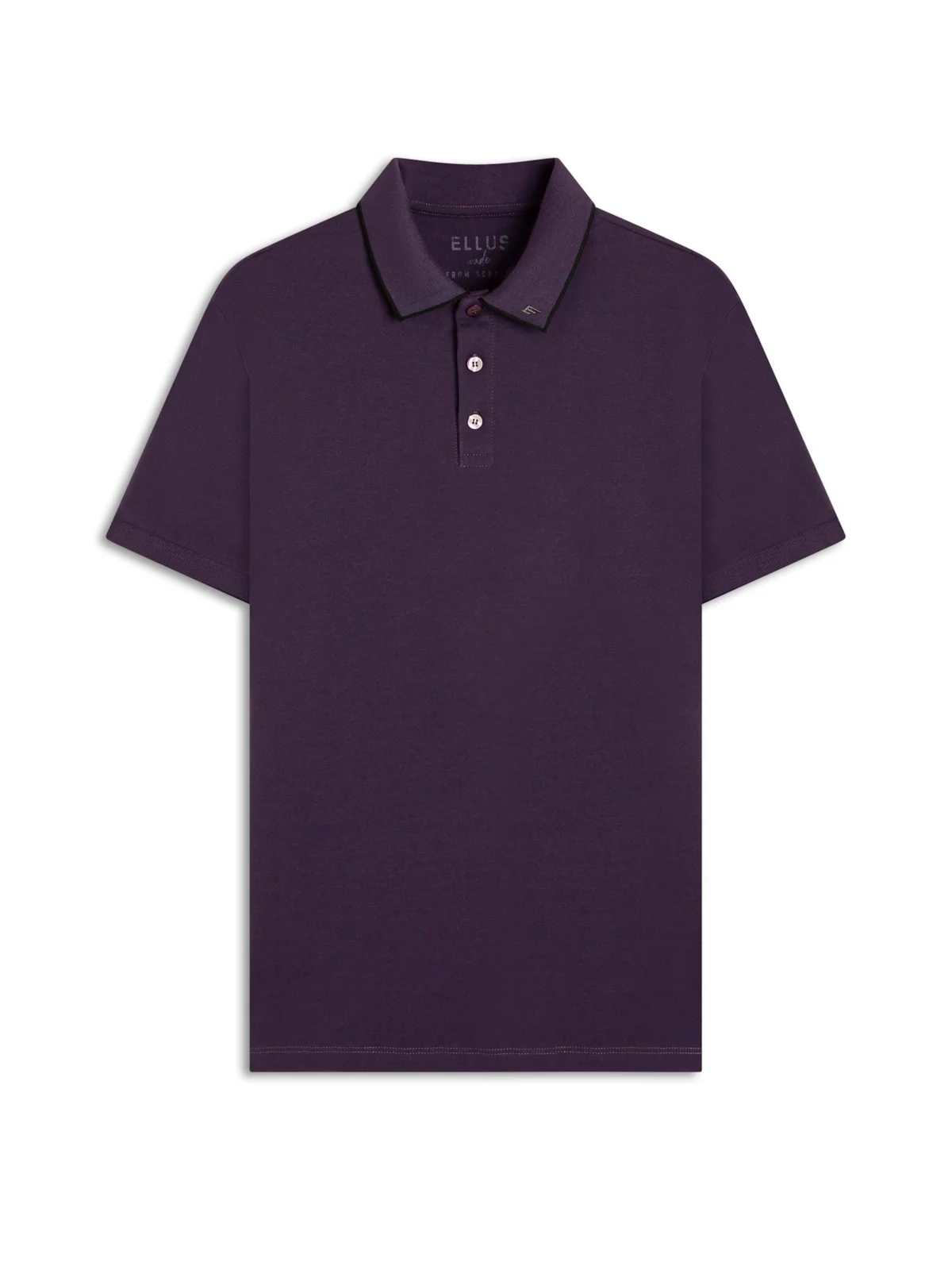 Polo Piquet Easa Collar Classic Mc Old Purple — imagem 1
