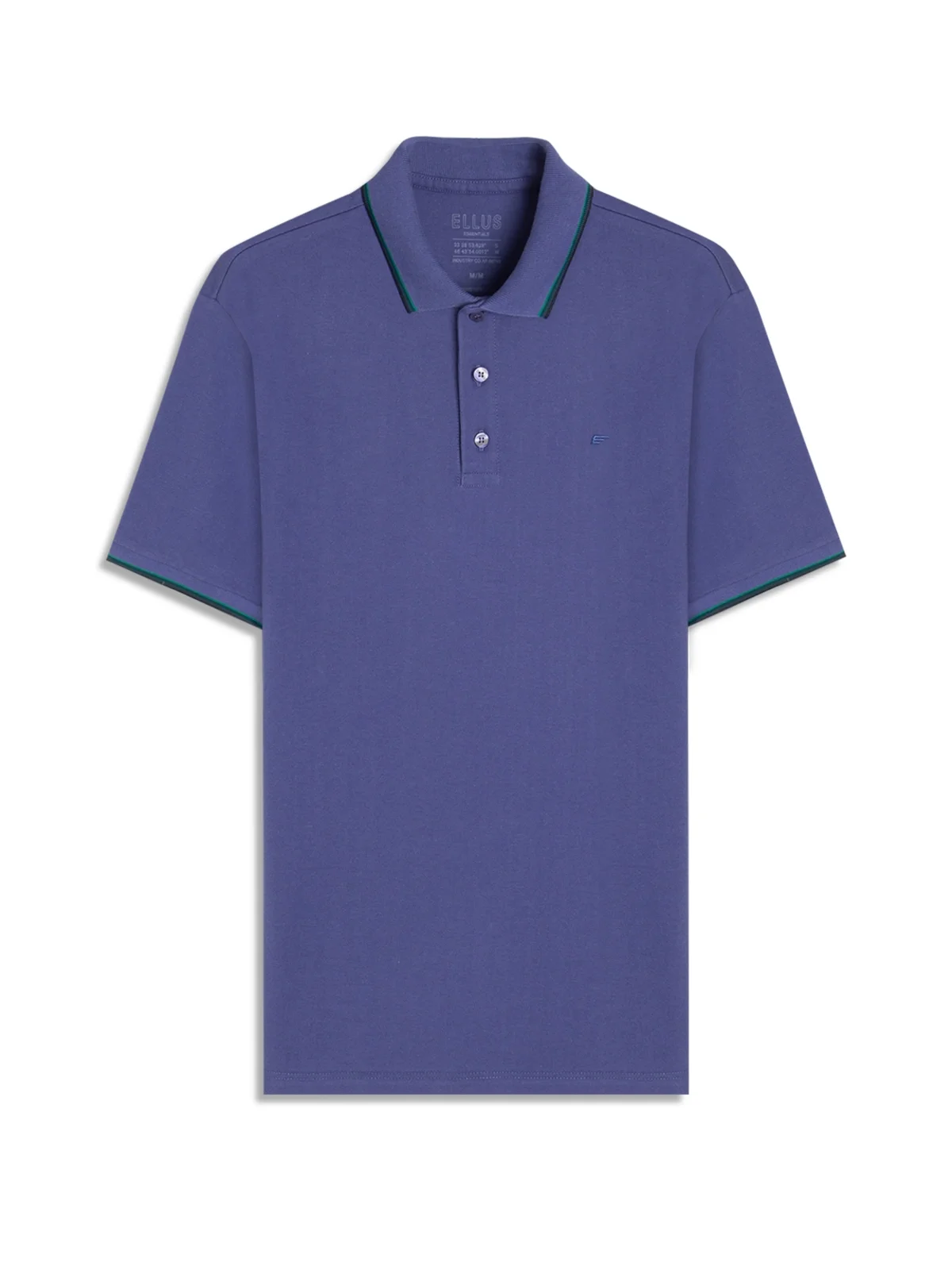 Polo Piquet Easa Friso Azul — imagem 1