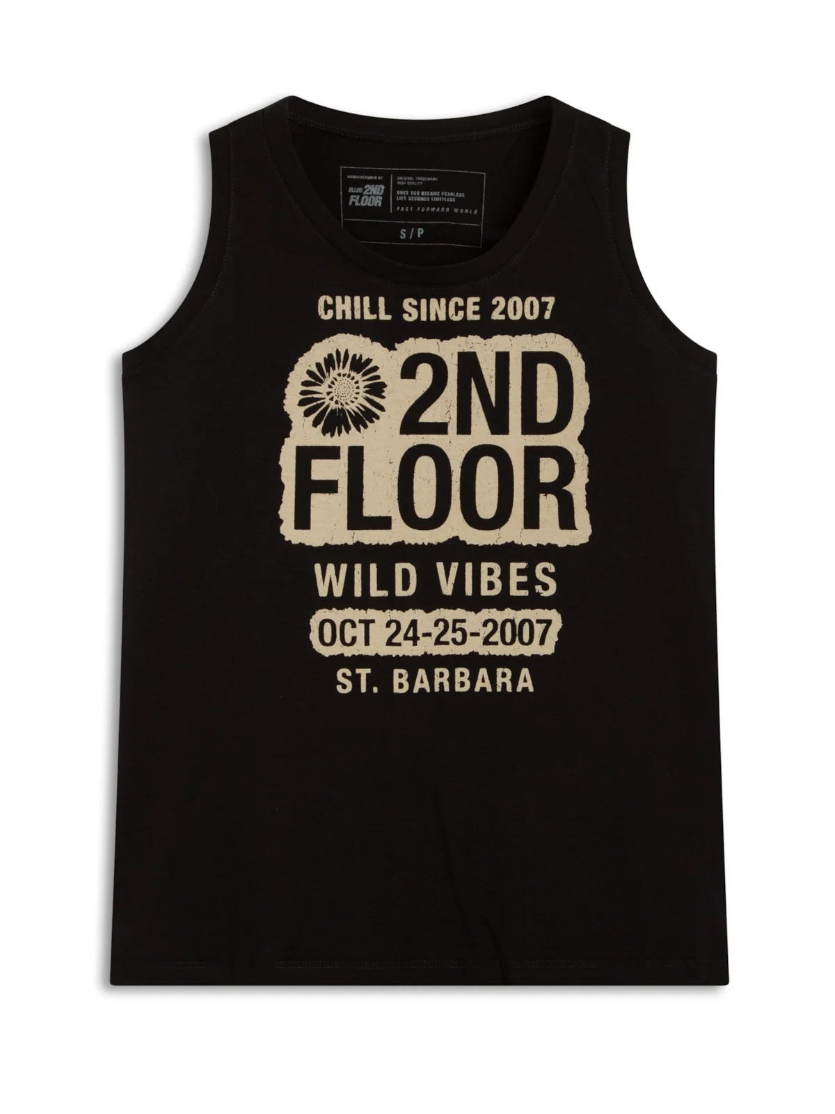 Regata Wild Vibes Preto — imagem 1