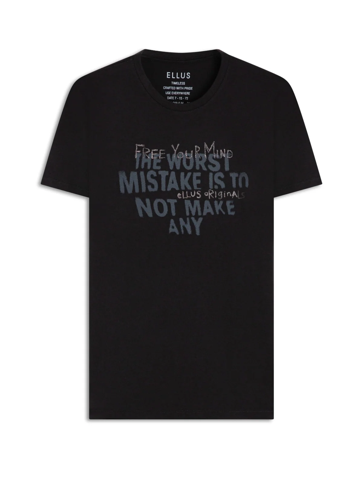 T-Shirt Fine Free Your Mind Preto — imagem 1