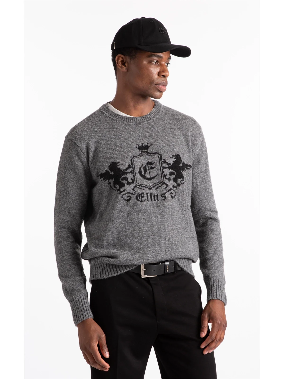 Tricot Snug Emblem Sweater Cinza Medio — imagem 1