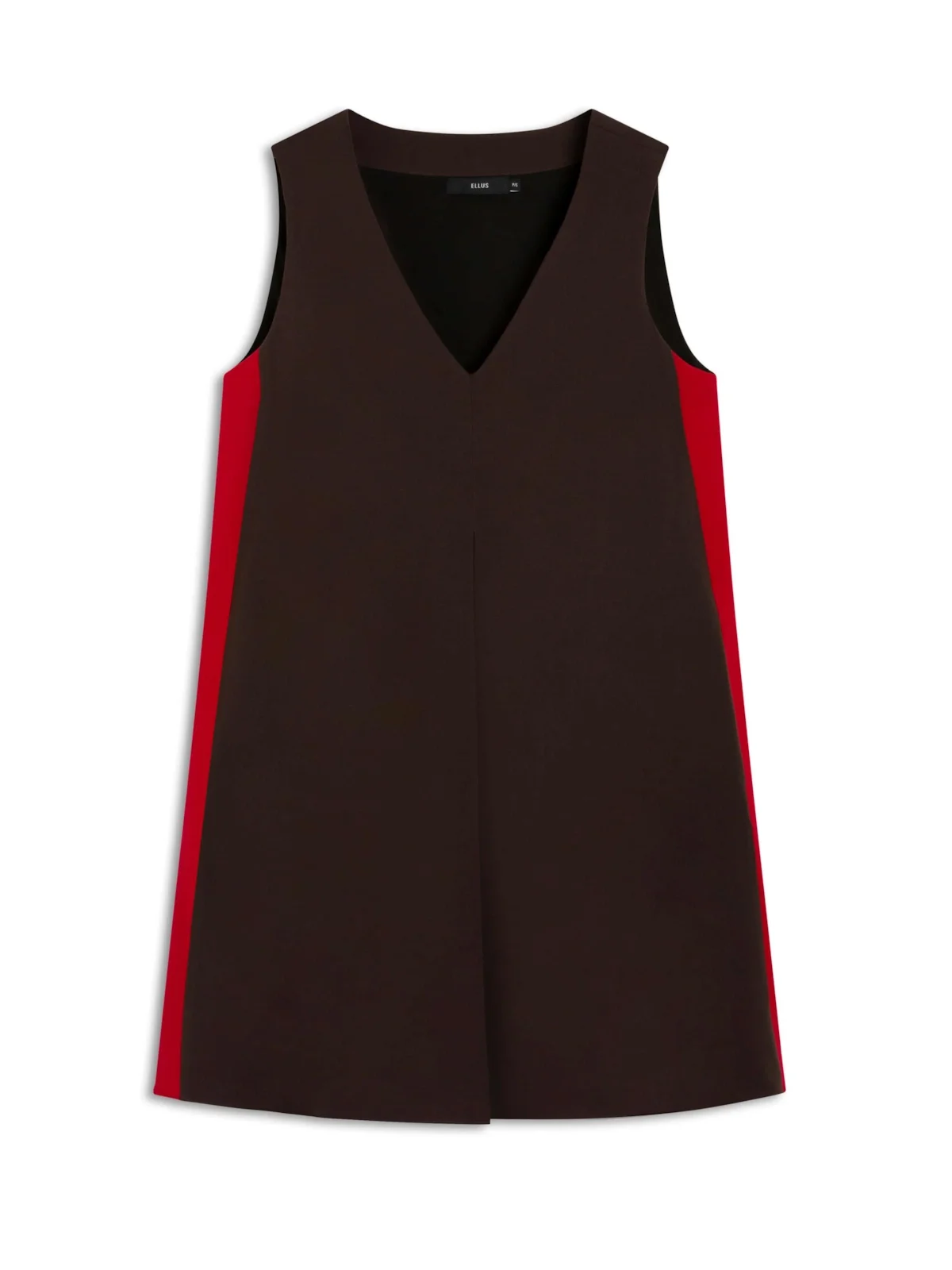 Vestido Tailoring Neckline Marrom — imagem 1