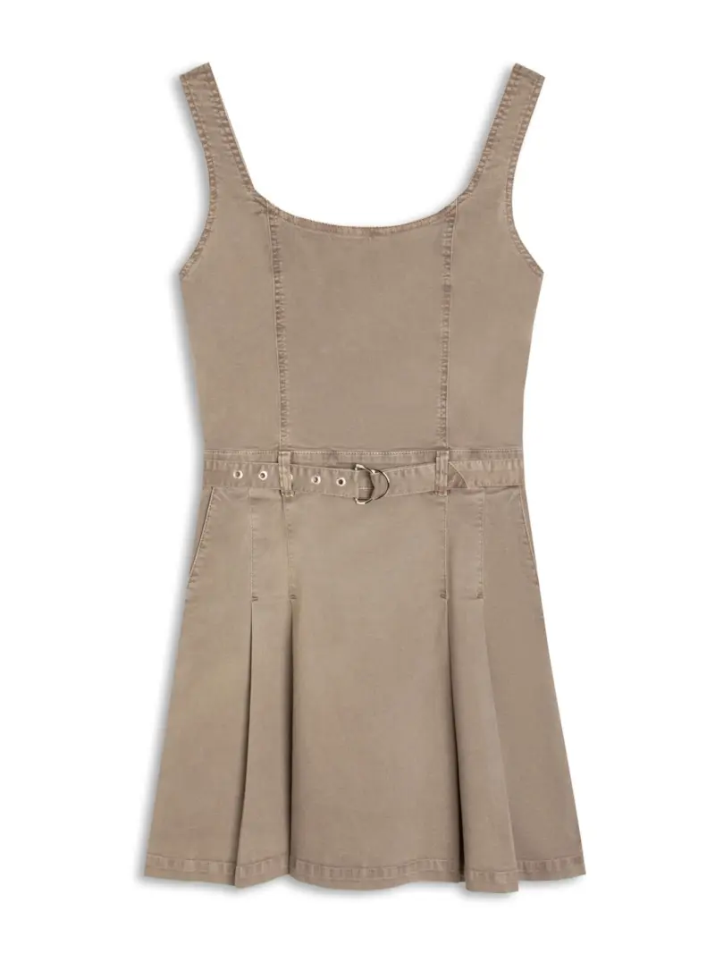 Vestido Whit Denim Vestido Pregas Mouse