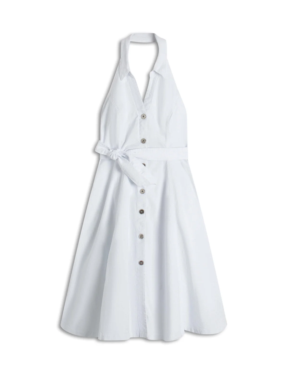 Vestido Sarja Rain Back Off Branco — imagem 1