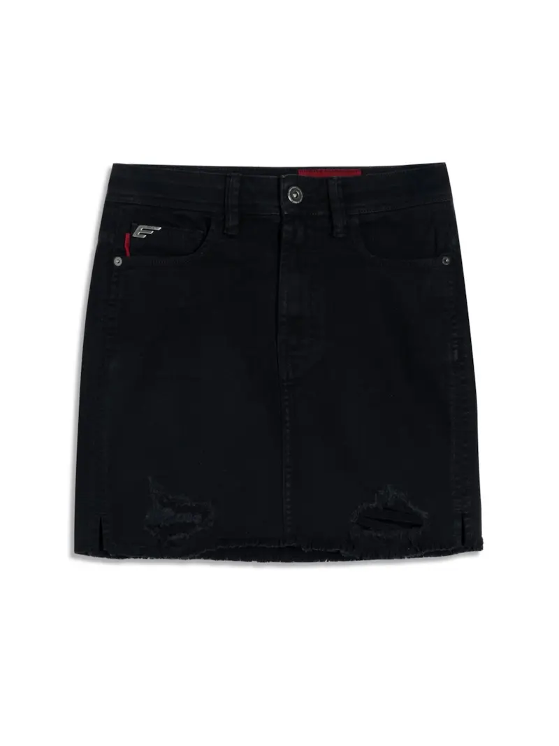 Vintage Denim Color Zoe Destroyed Preto