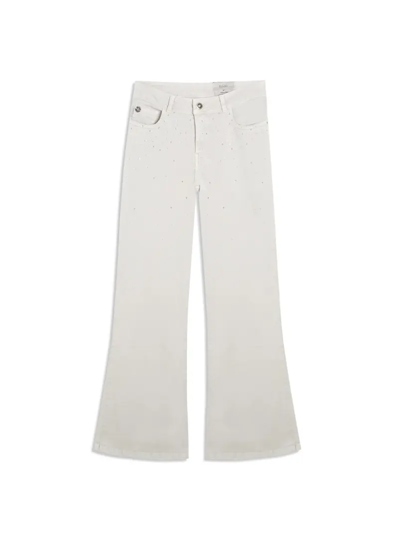 Vintage Denim Color Flare Cristal Silver