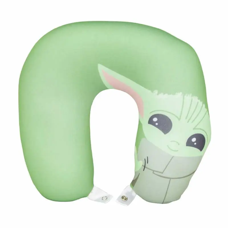 Almofada Pescoço Micropérolas Baby Yoda