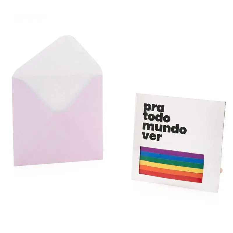Cartão Arco Iris Amo Voce