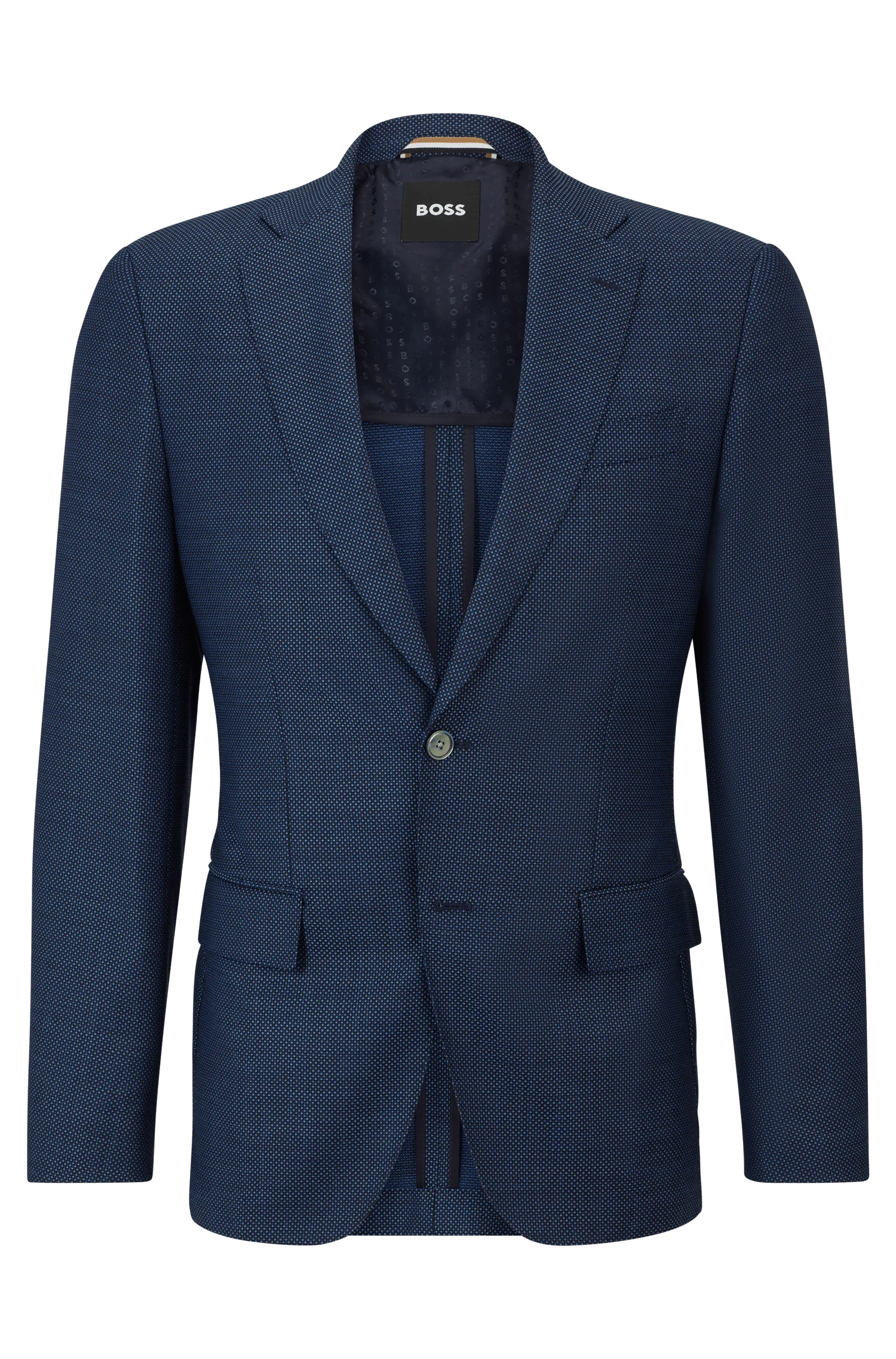 Blazer Justo Em Sarja De Lã Virgem — imagem 1