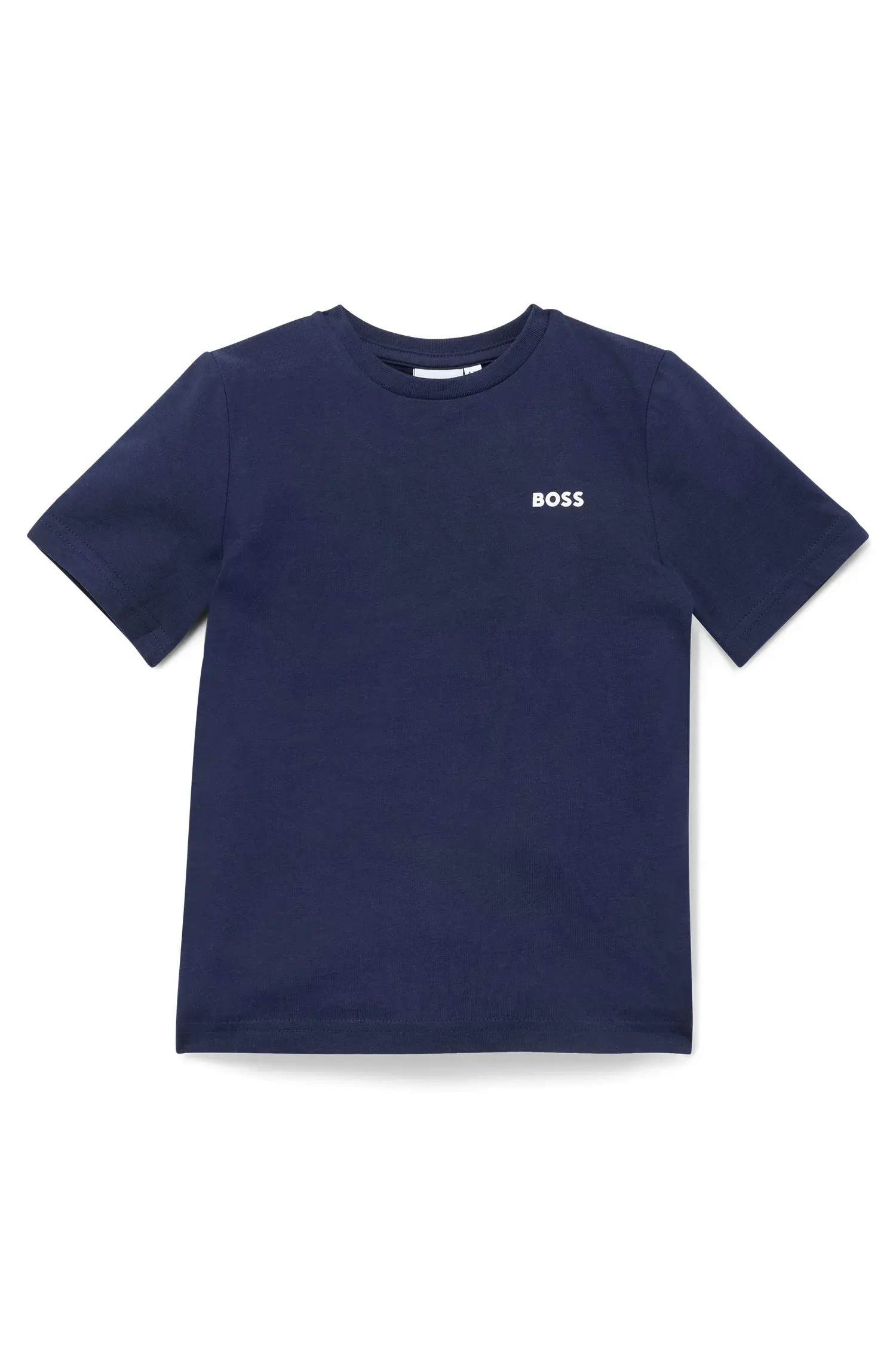 Camiseta Infantil De Ajuste Regular Em Algodão Com Logo Estampado