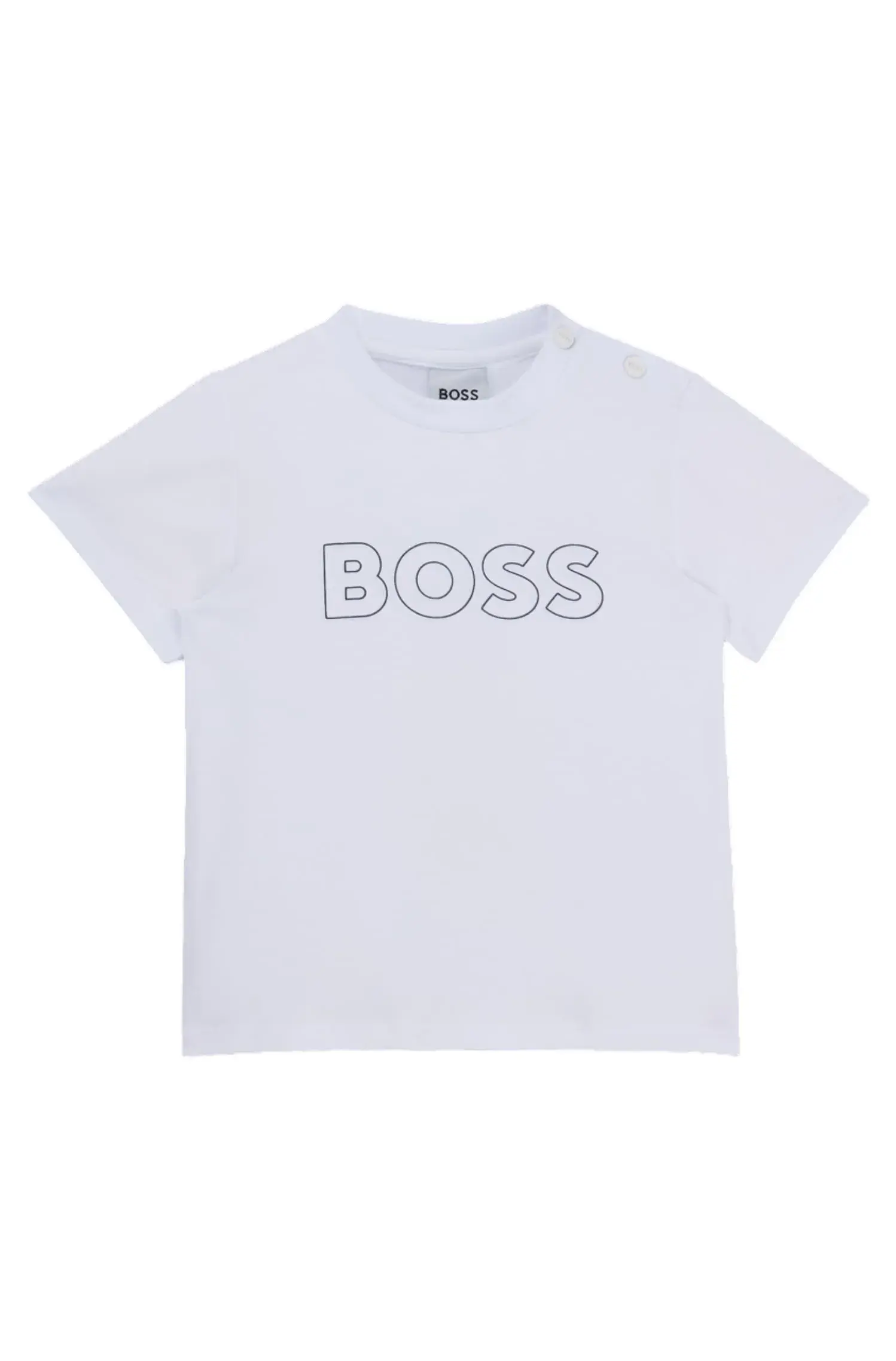 Camiseta Infantil De Algodão Com Estampa De Logo