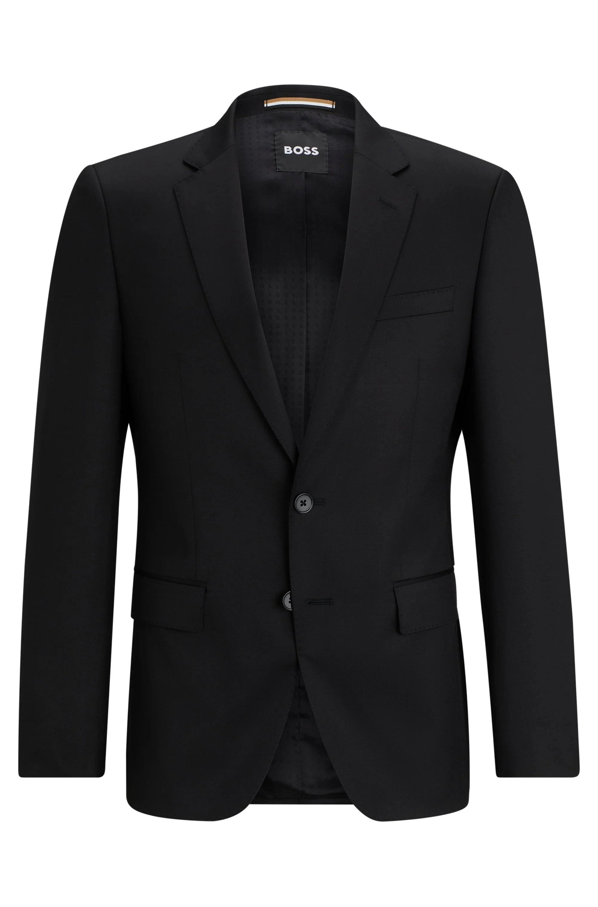 Blazer De Fechamento Simples Em Sarja De Lã Virgem — imagem 1