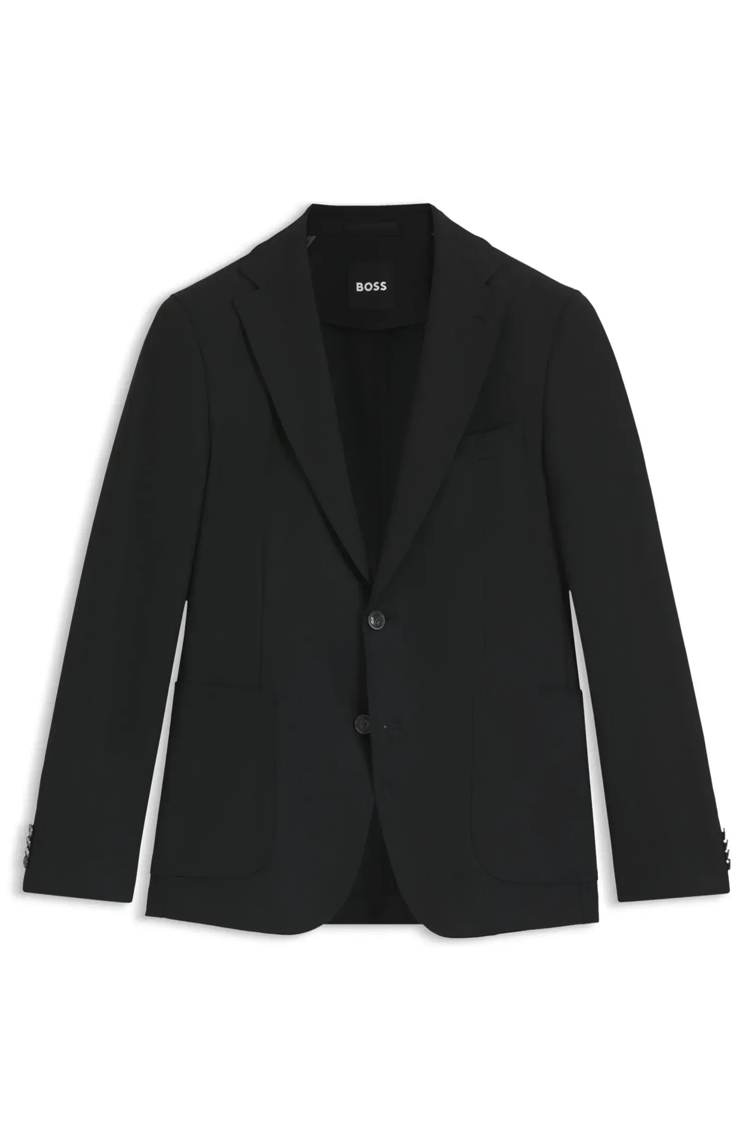 Blazer Slim Fit Em Tecido Elástico Na Máquina