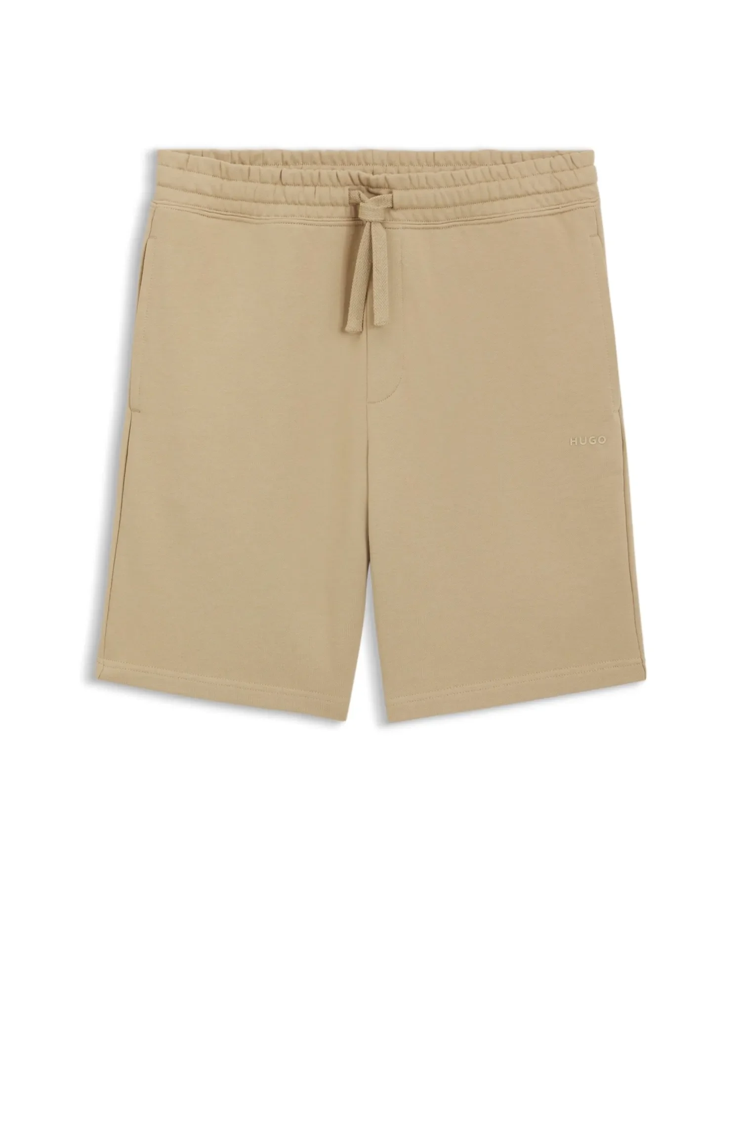 Shorts De Ajuste Descontraído Em Algodão Com Estampado De Logo — imagem 1