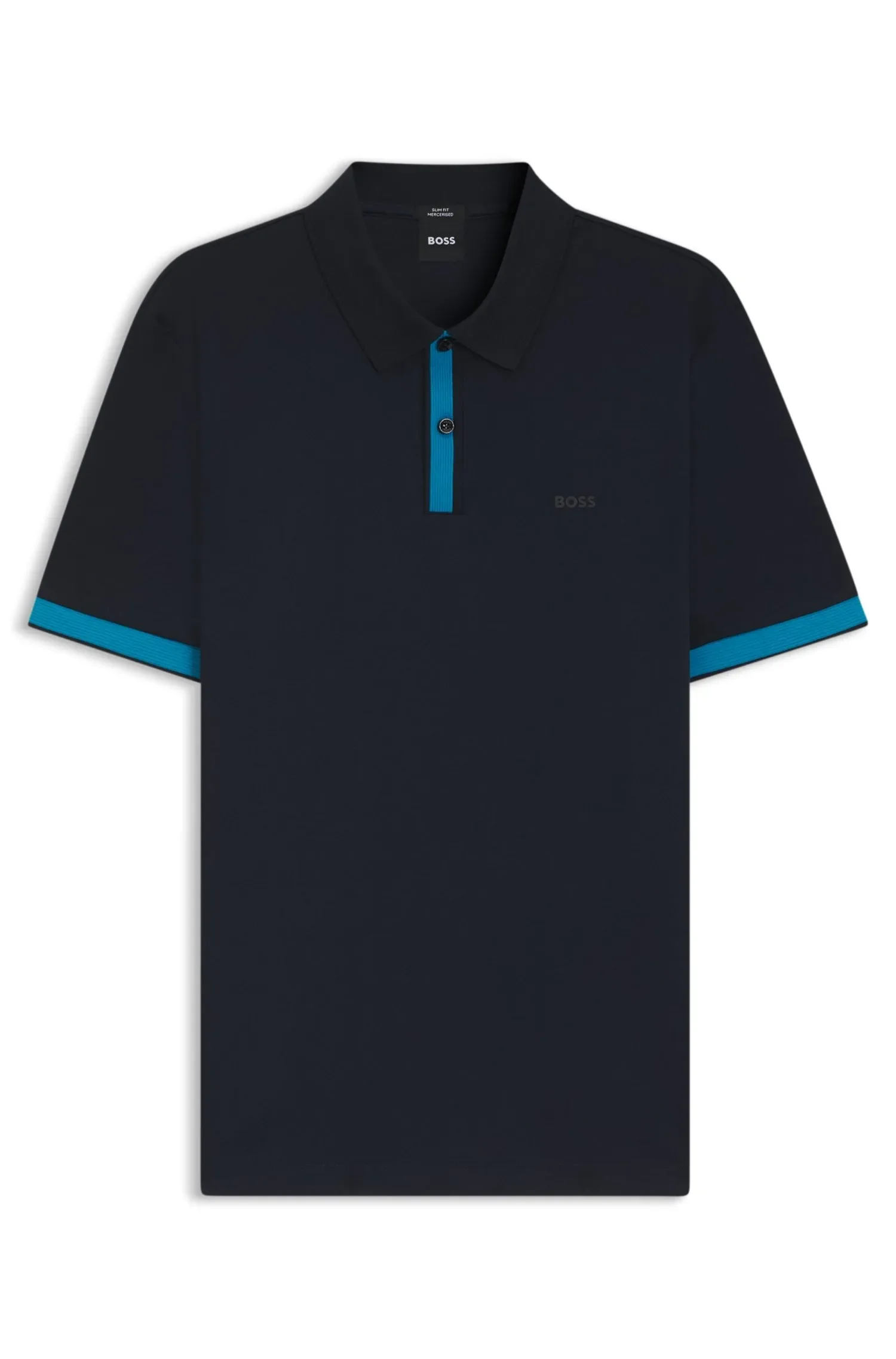 Polo Slim Fit Em Algodão Mercerizado — imagem 1