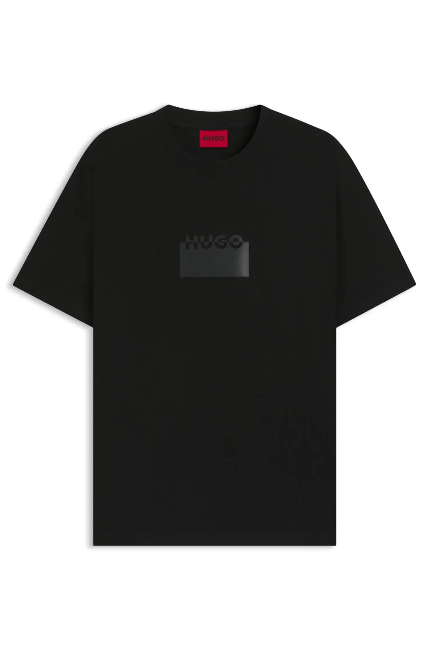 Camiseta Em Jersey De Algodão Com Logo Em Borracha — imagem 1