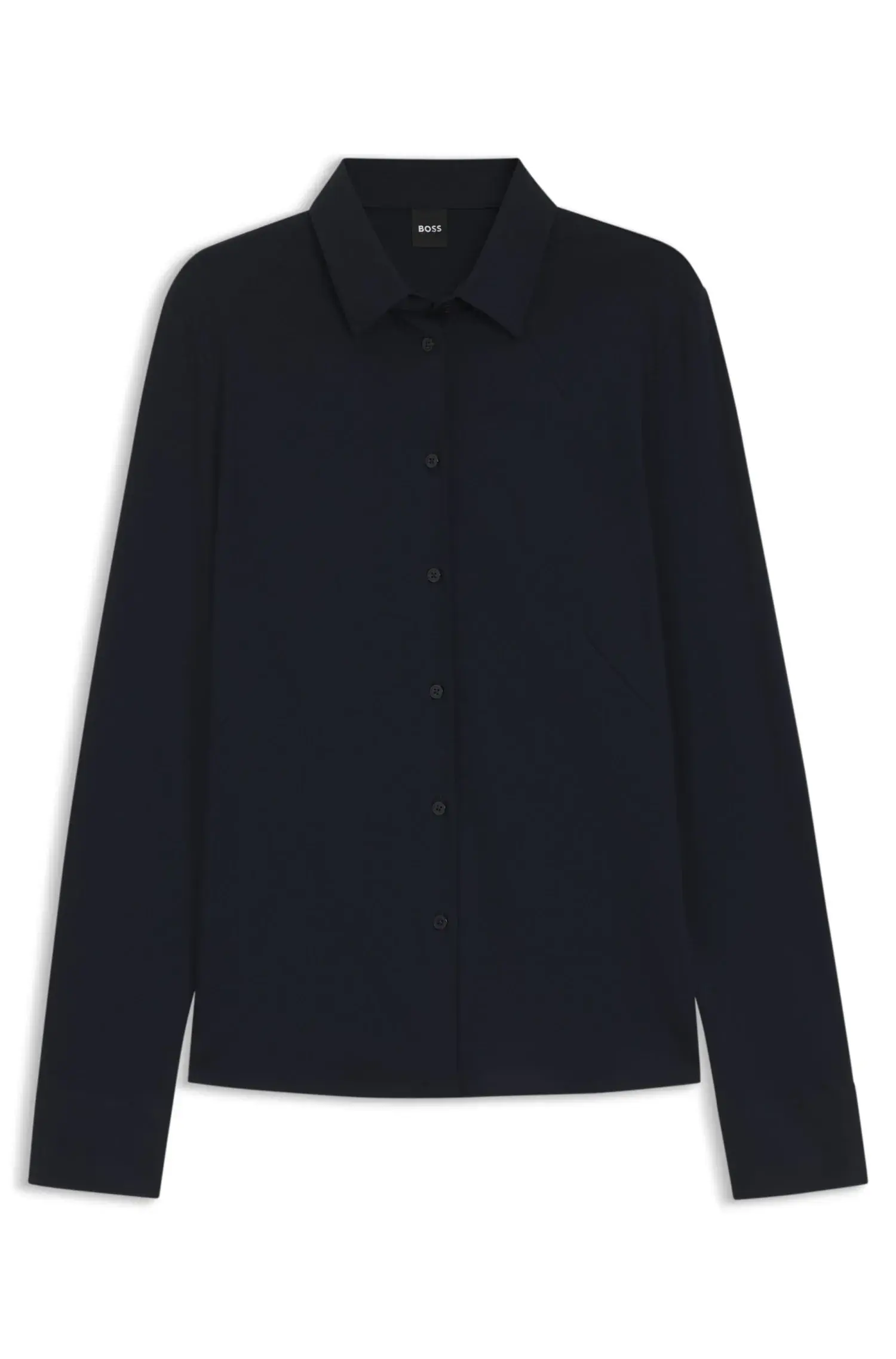Blusa De Ajuste Extra-Slim Em Jersey De Algodão