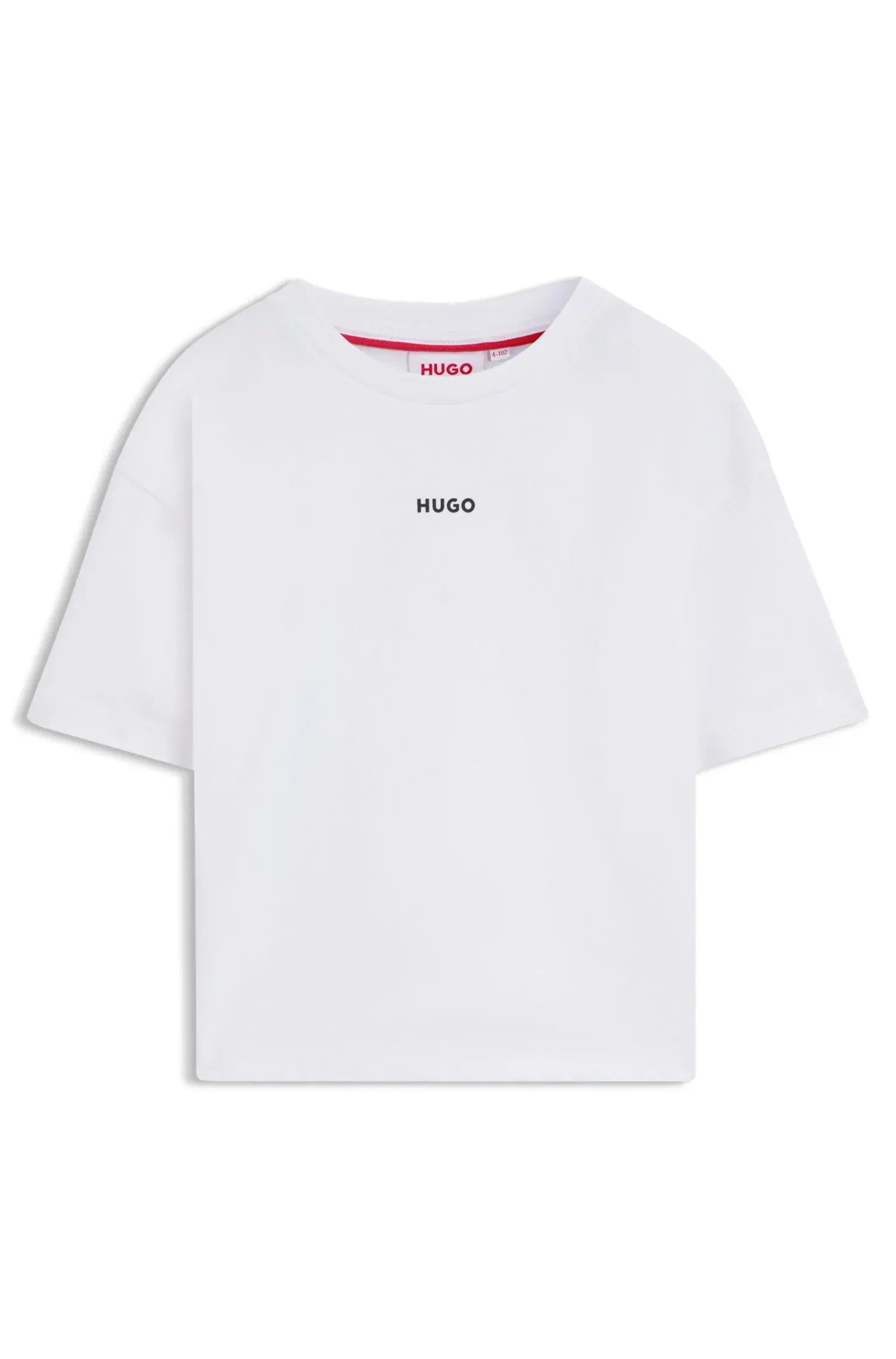Camiseta Infantil Em Algodão Com Estampado De Logo