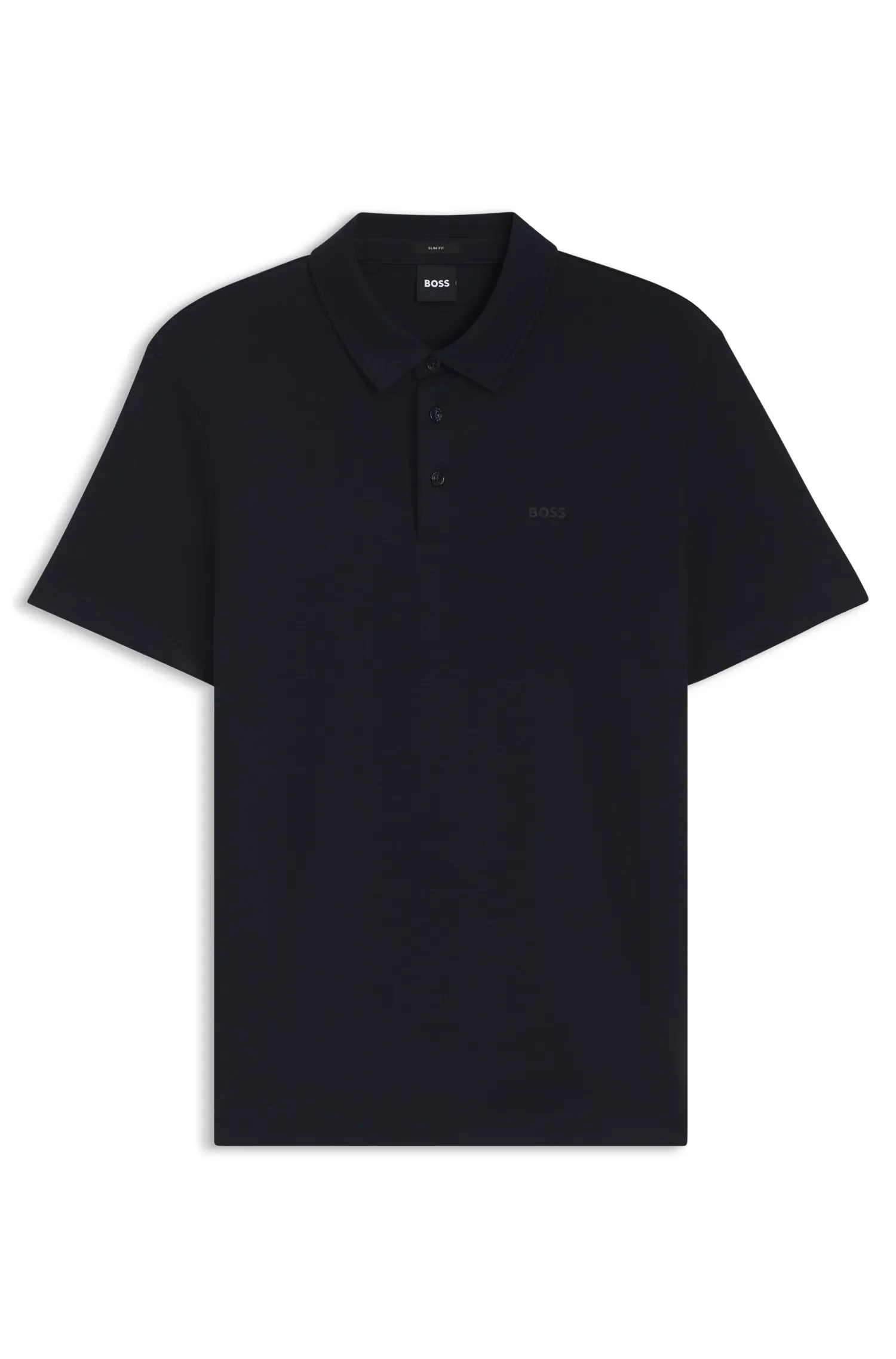 Polo Slim Fit Em Algodão Orgânico Com Logo — imagem 1