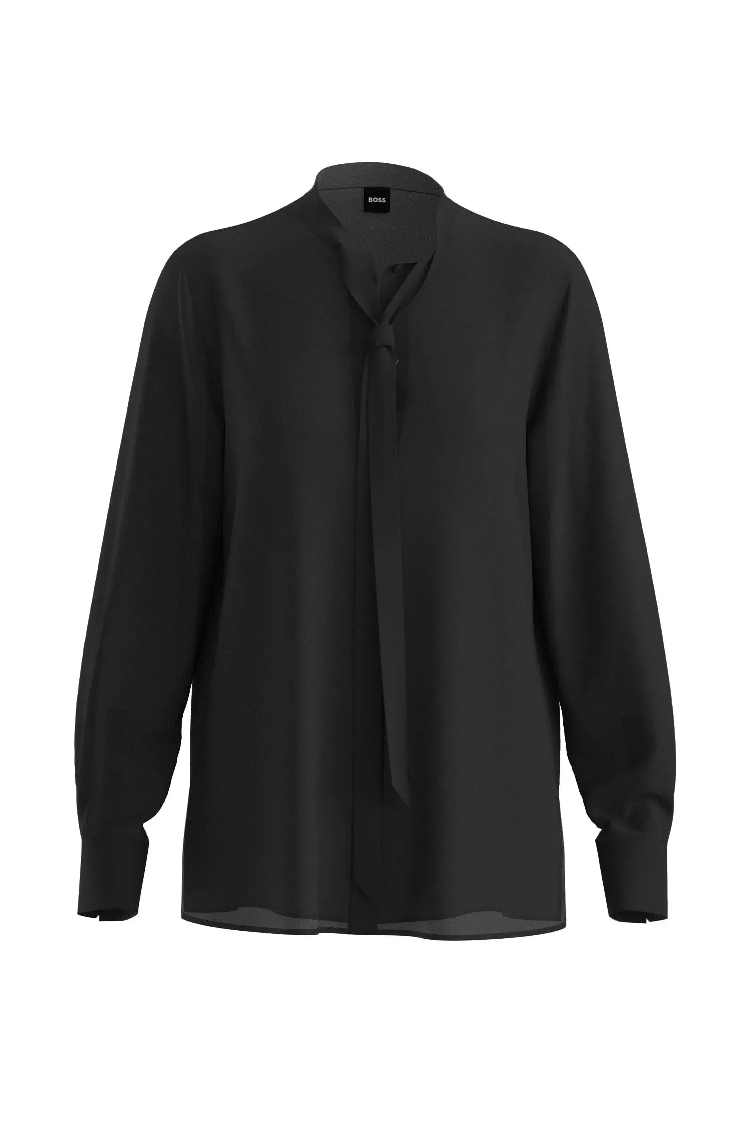Blusa De Seda De Ajuste Regular