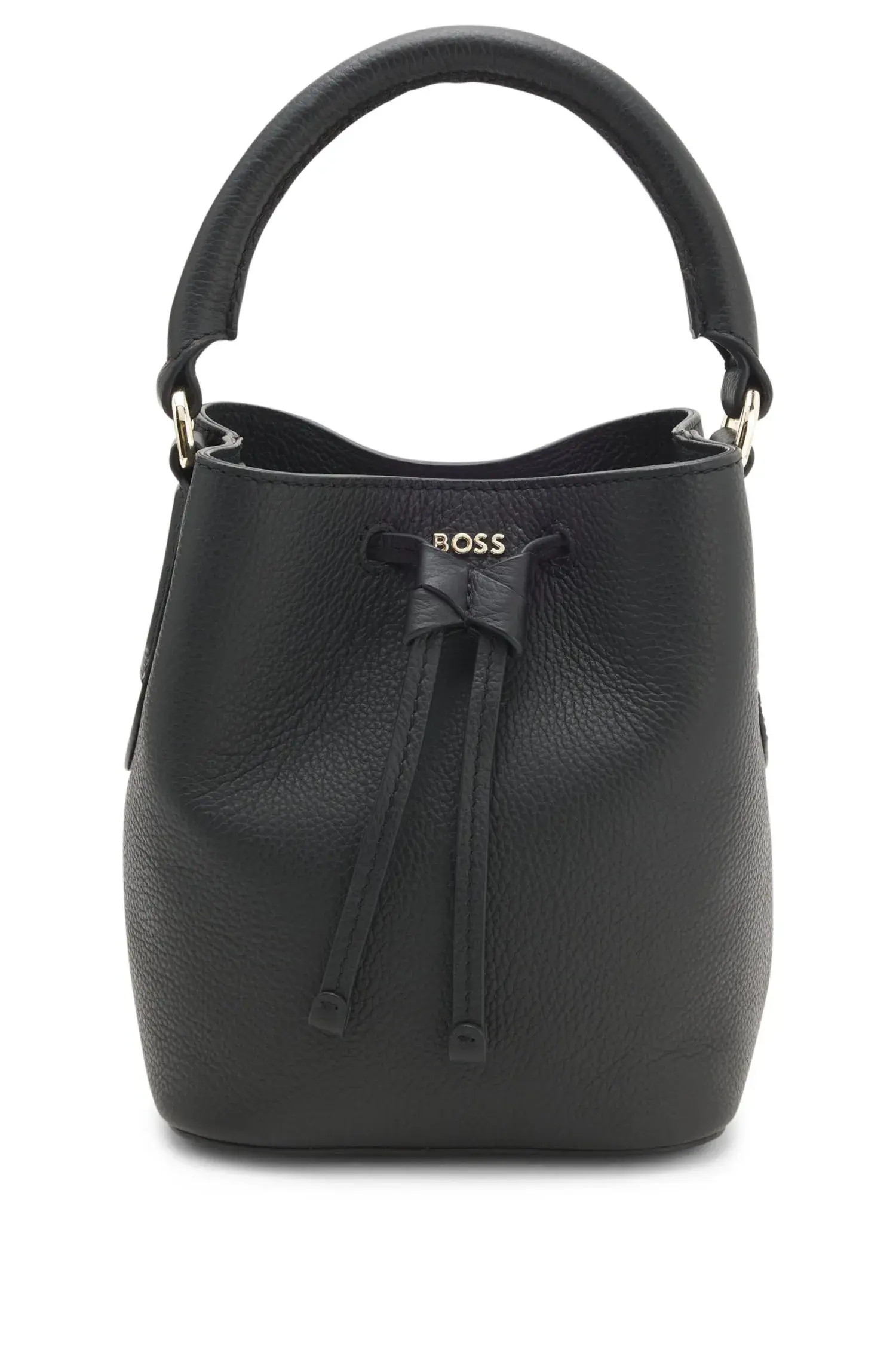 Bolsa Bucket Em Couro Com Letras Do Logo