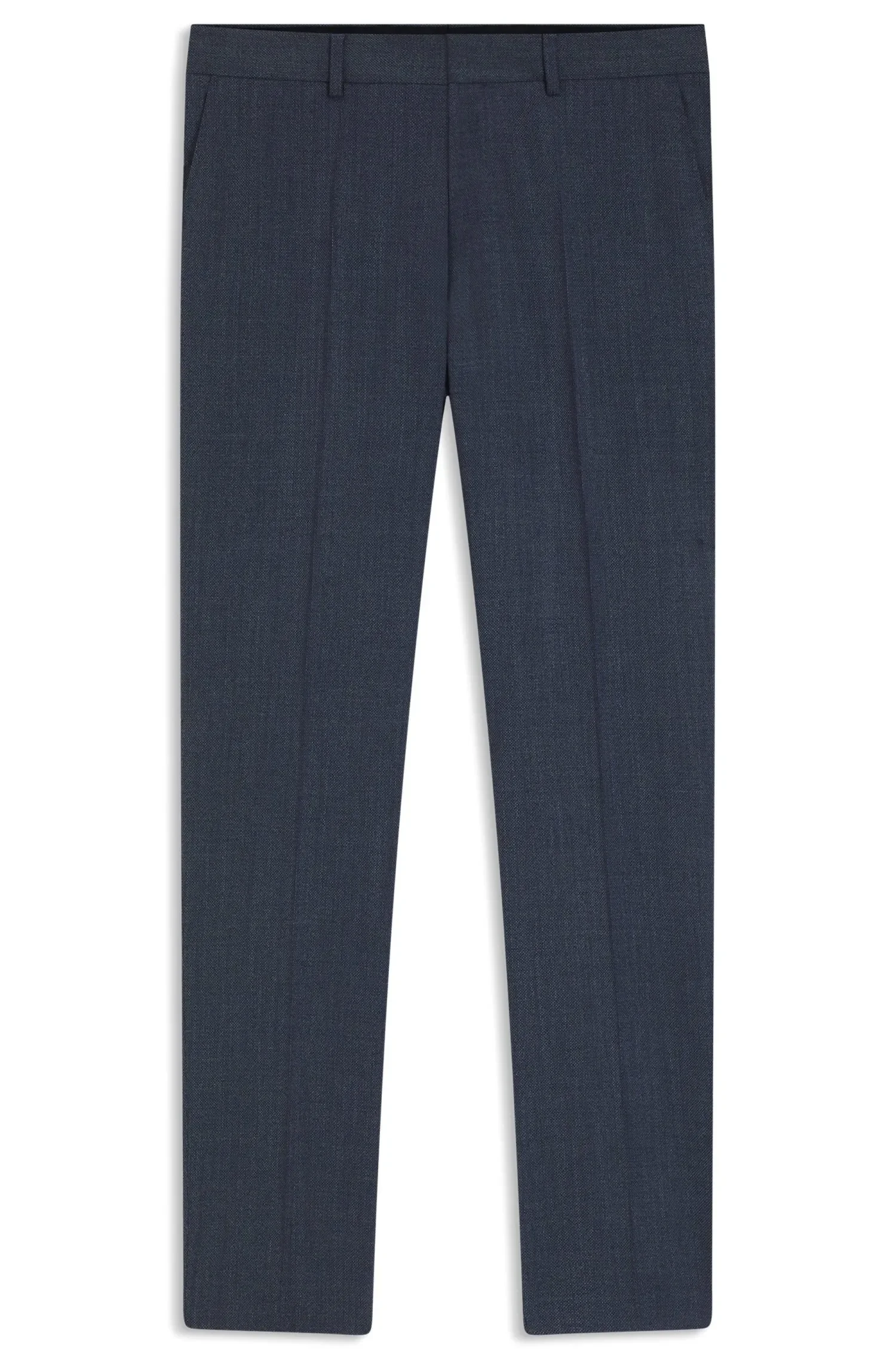 Calça Slim Fit Em Lã Elástica Com Micropadrão — imagem 1