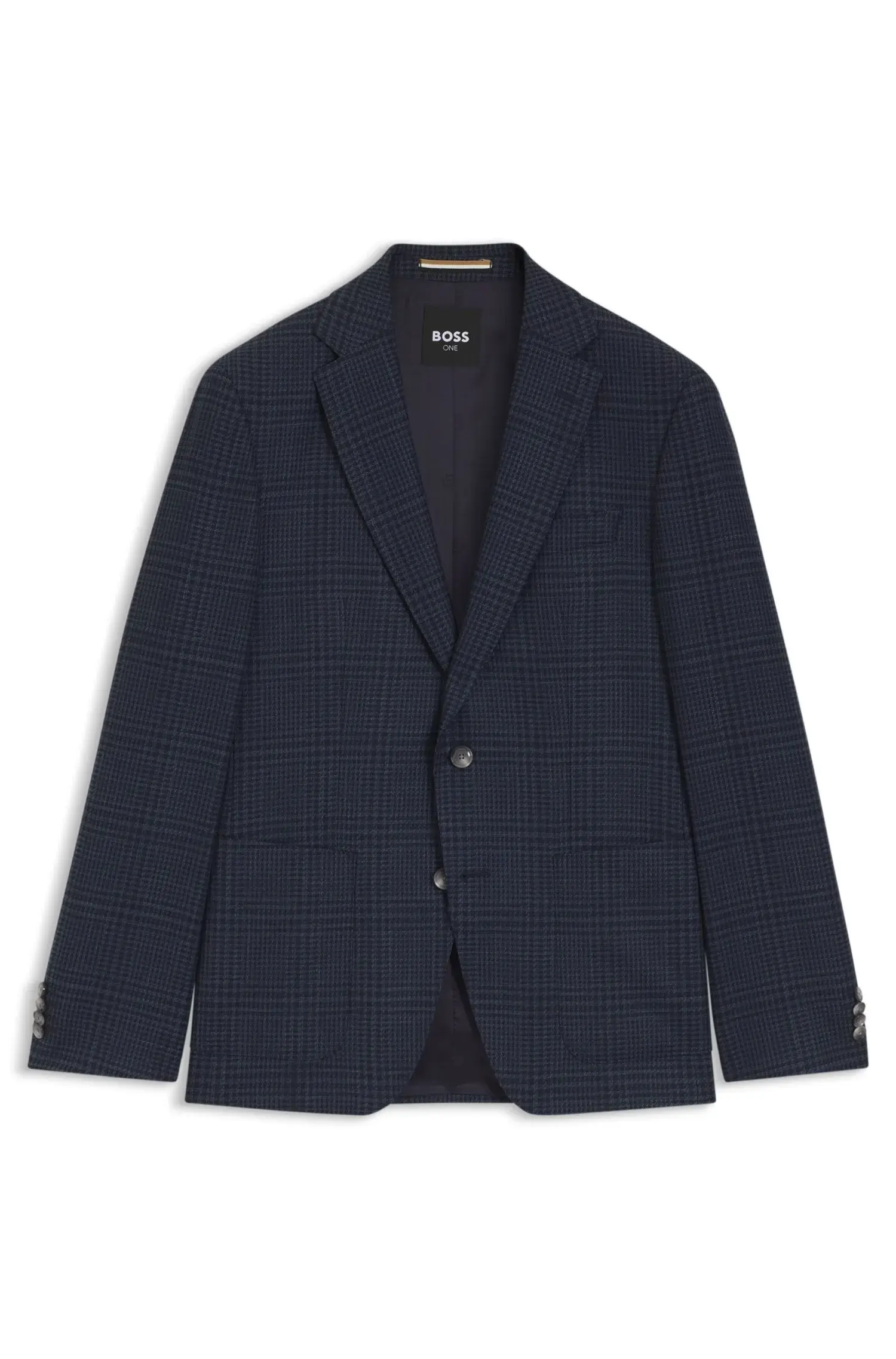 Blazer Slim Fit Em Lã Virgem E Seda