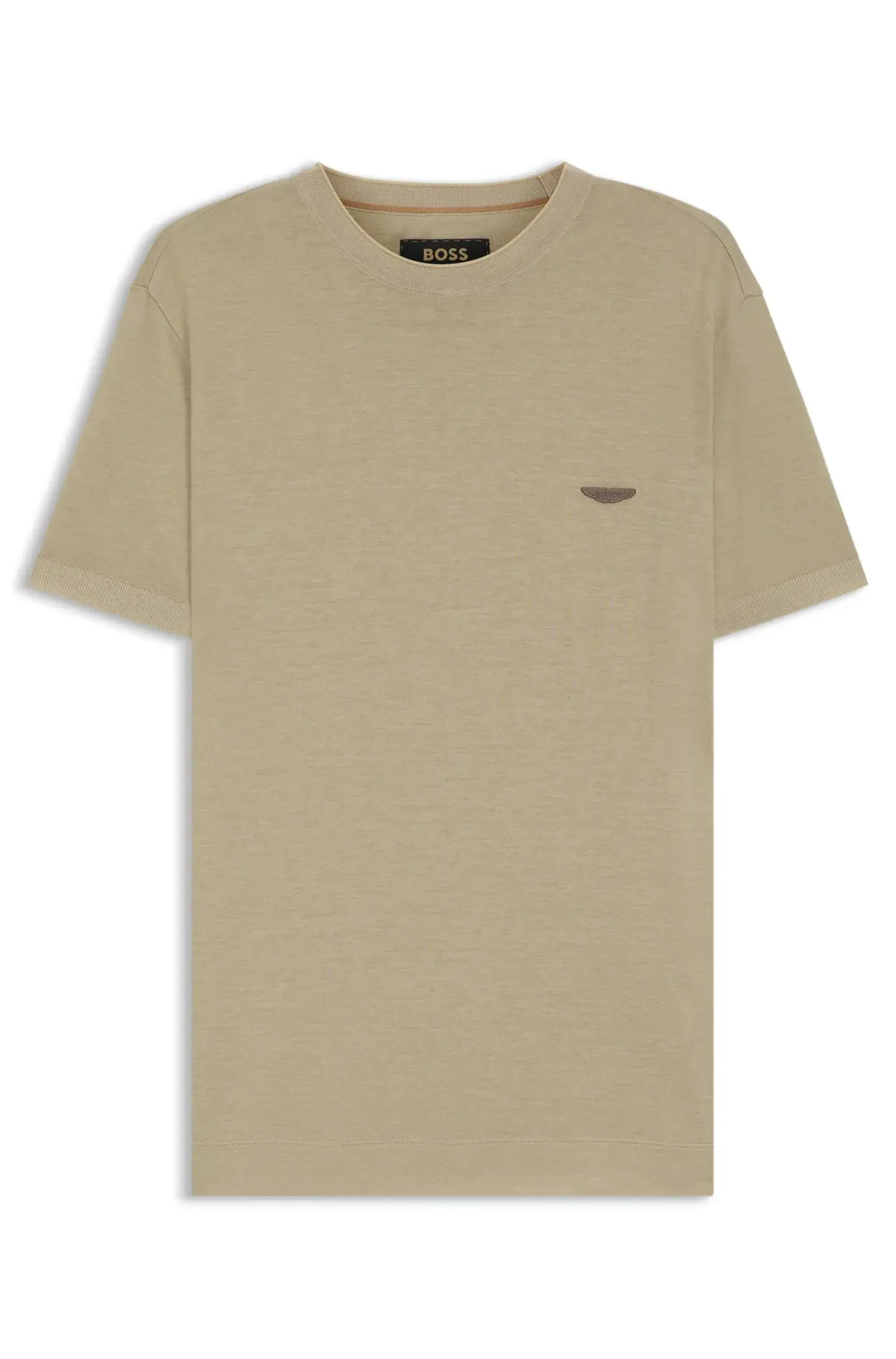 Camiseta BOSS X Aston Martin Com Logo Em Nobuck