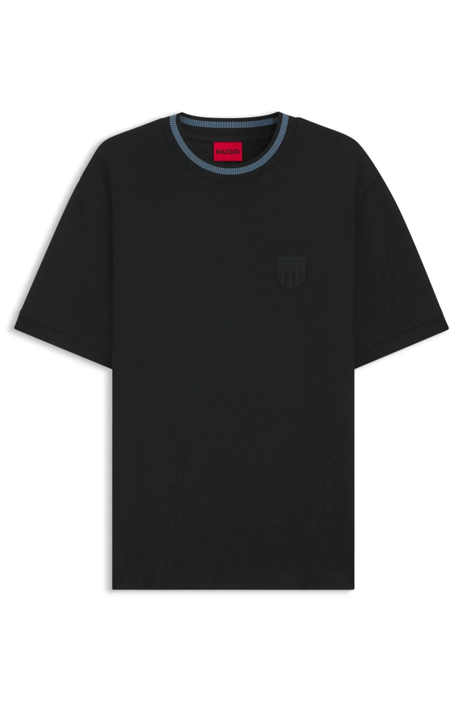 Camiseta Em Mistura De Algodão Com Canelado — imagem 1