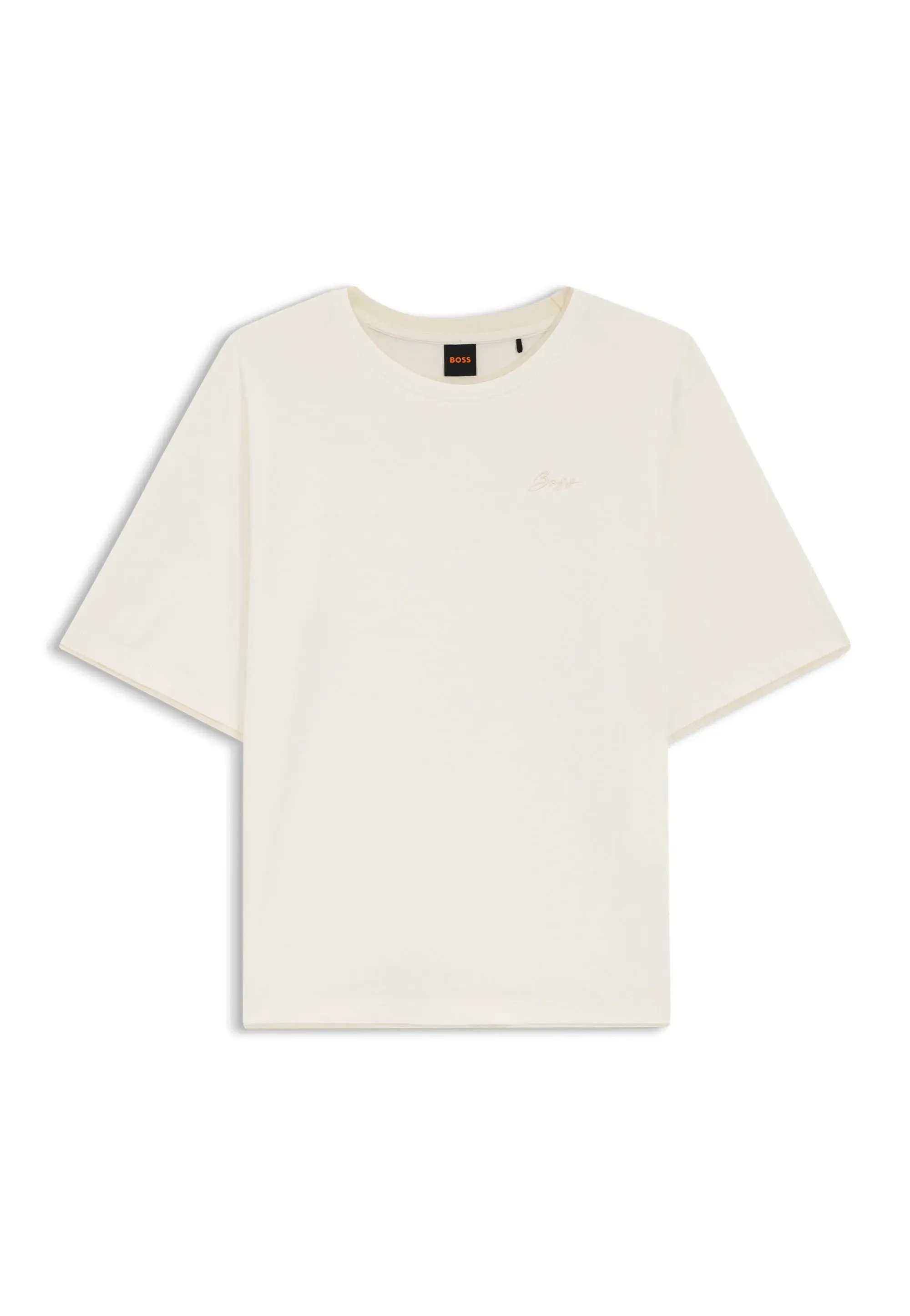 Camiseta De Ajuste Descontraído Em Algodão