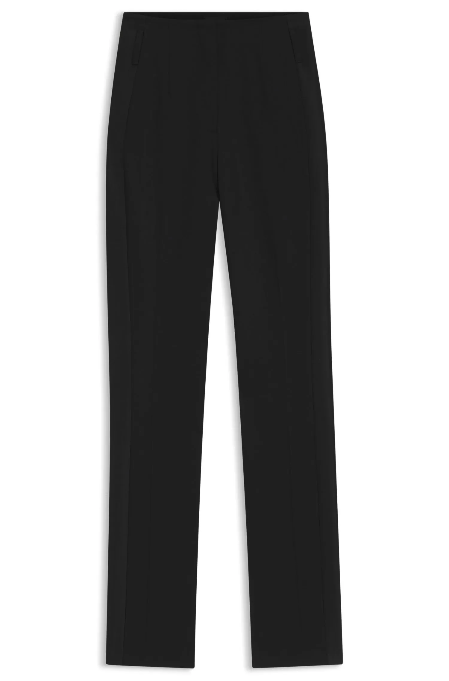 Calça De Smoking Regular Fit Em Sarja De Lã Virgem — imagem 1