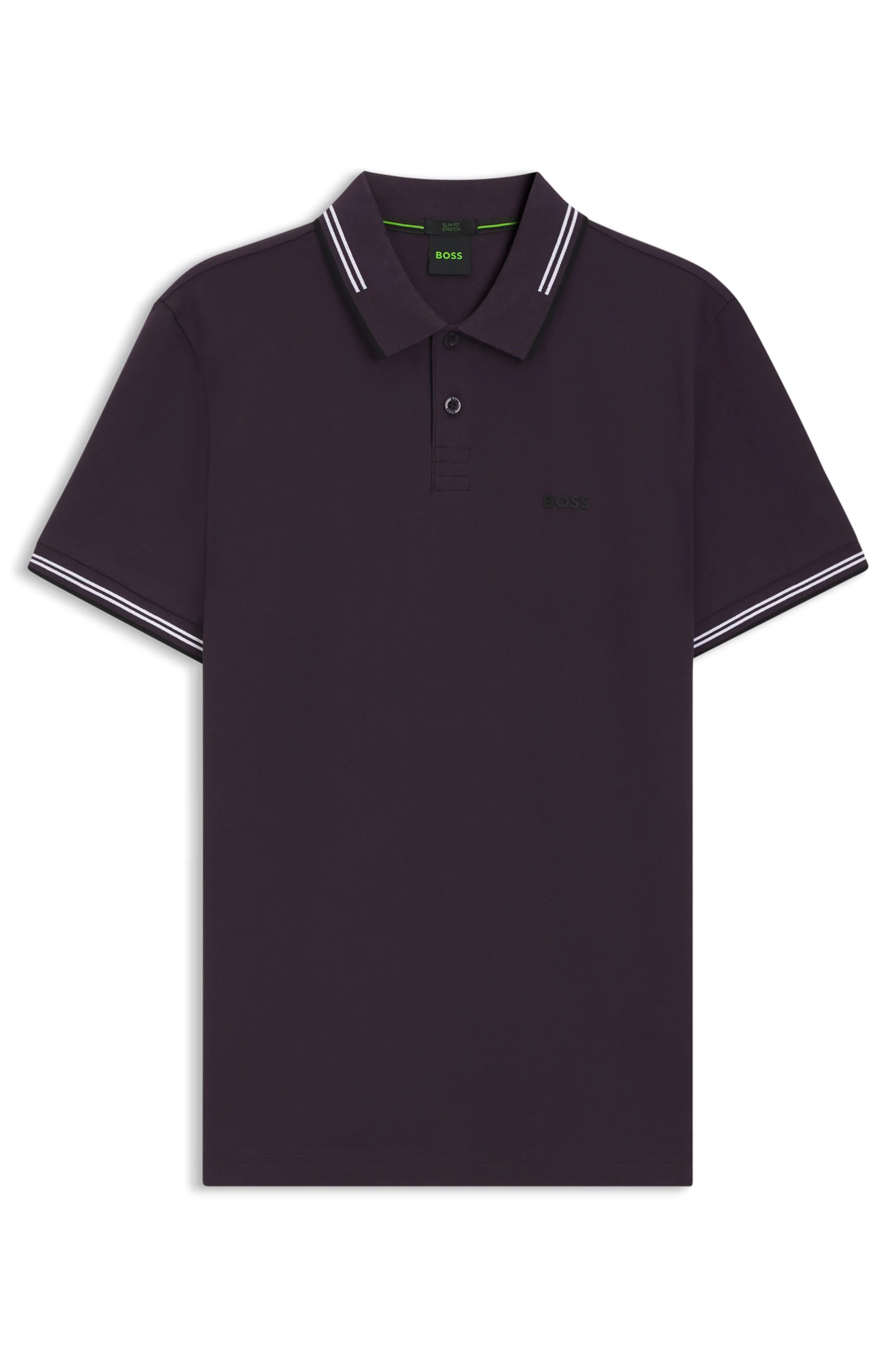 Polo Slim Fit Em Algodão Elástico — imagem 1
