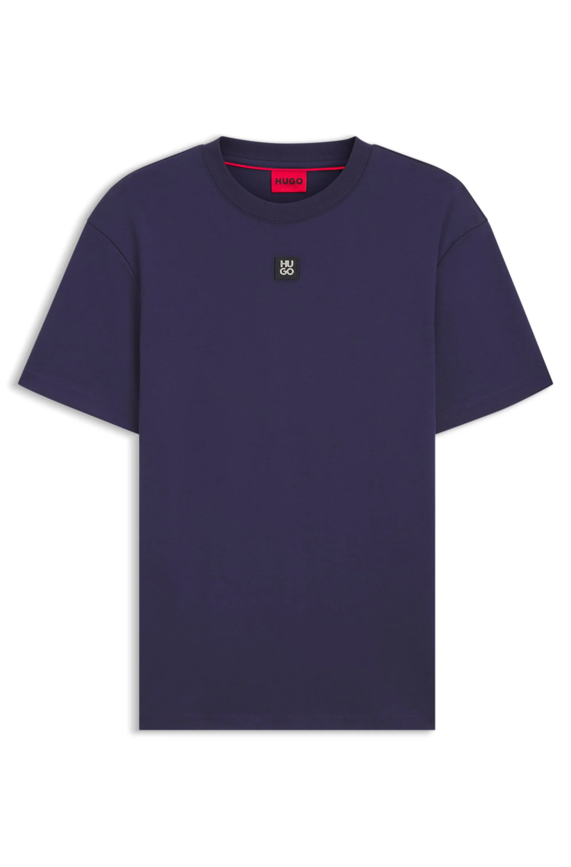 Camiseta Regular Fit De Algodão Com Logo Sobreposto — imagem 1
