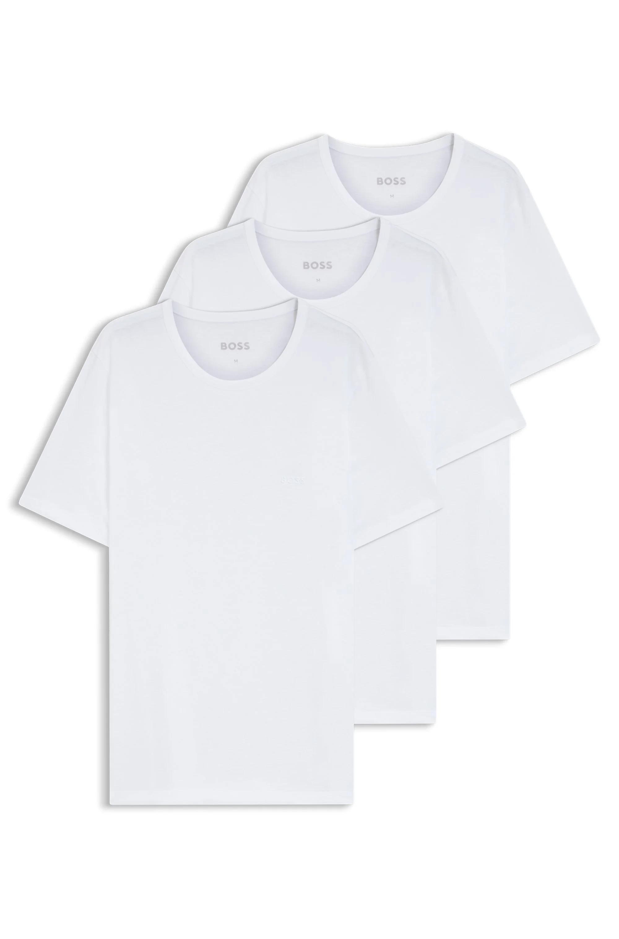 Pack De 3 Camisetas Com Logo Bordado Em Algodão — imagem 1