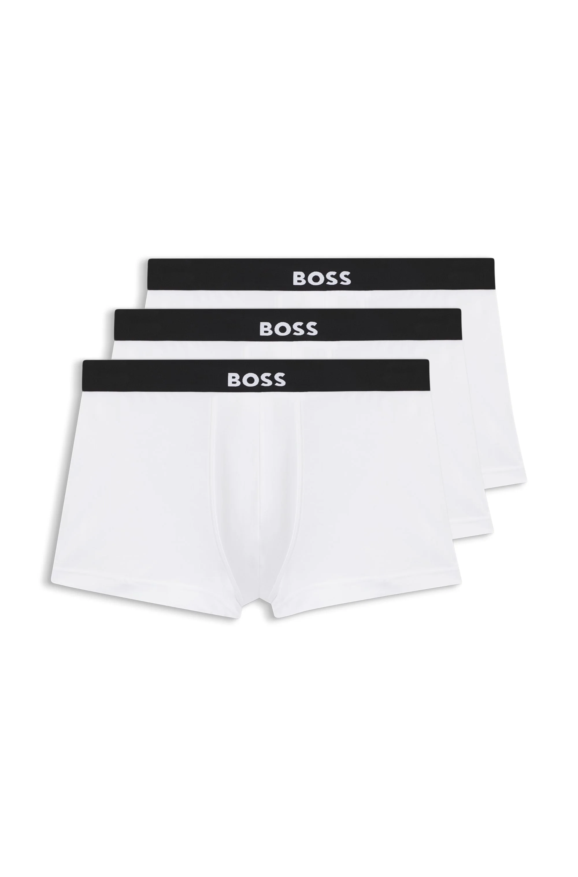 Pack Com Três Cuecas Boxer De Algodão Stretch Com Cós De Logo — imagem 1