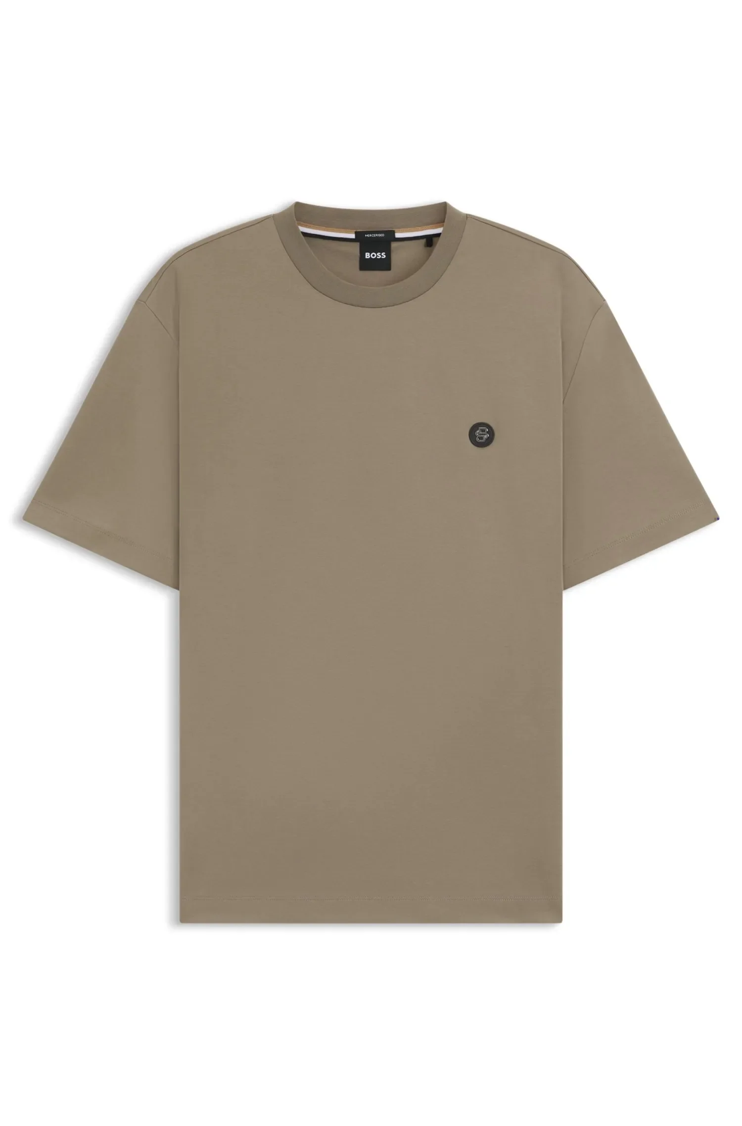 Camiseta Regular Fit Em Algodão Com Monograma Double B — imagem 1