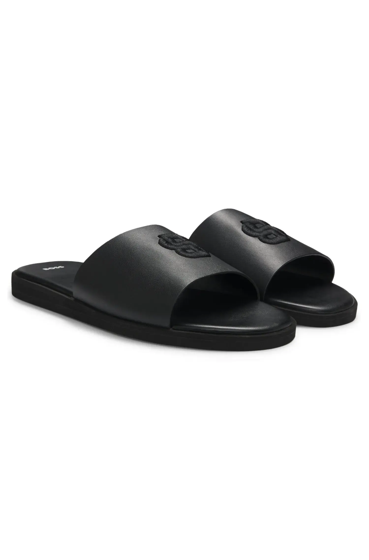 Slides Em Material Sintético Com Monograma Double B